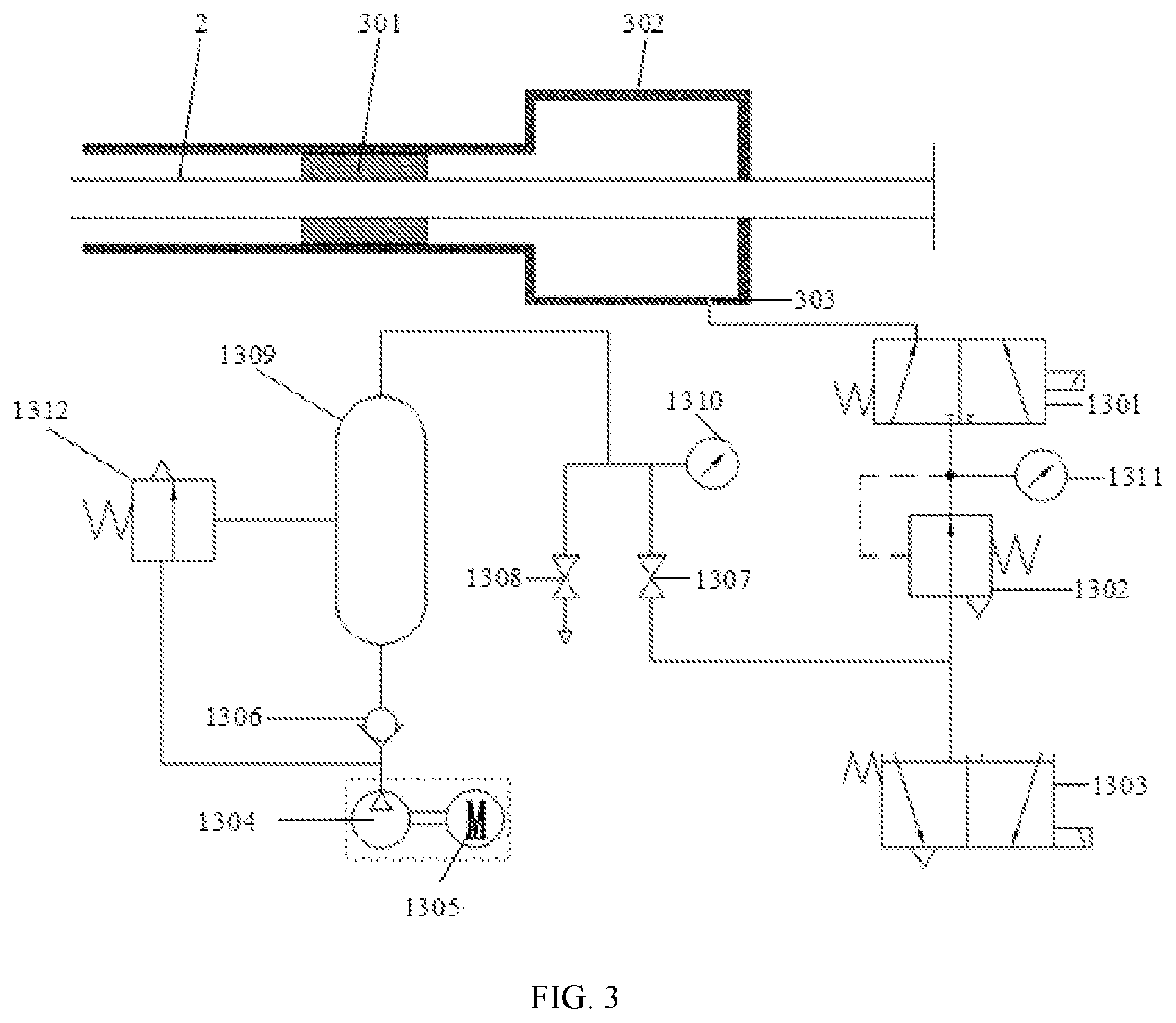 Patent US12480852 Figure 3 – Pretension and tensile impact test apparatus capable of simulating full-sea-depth environment