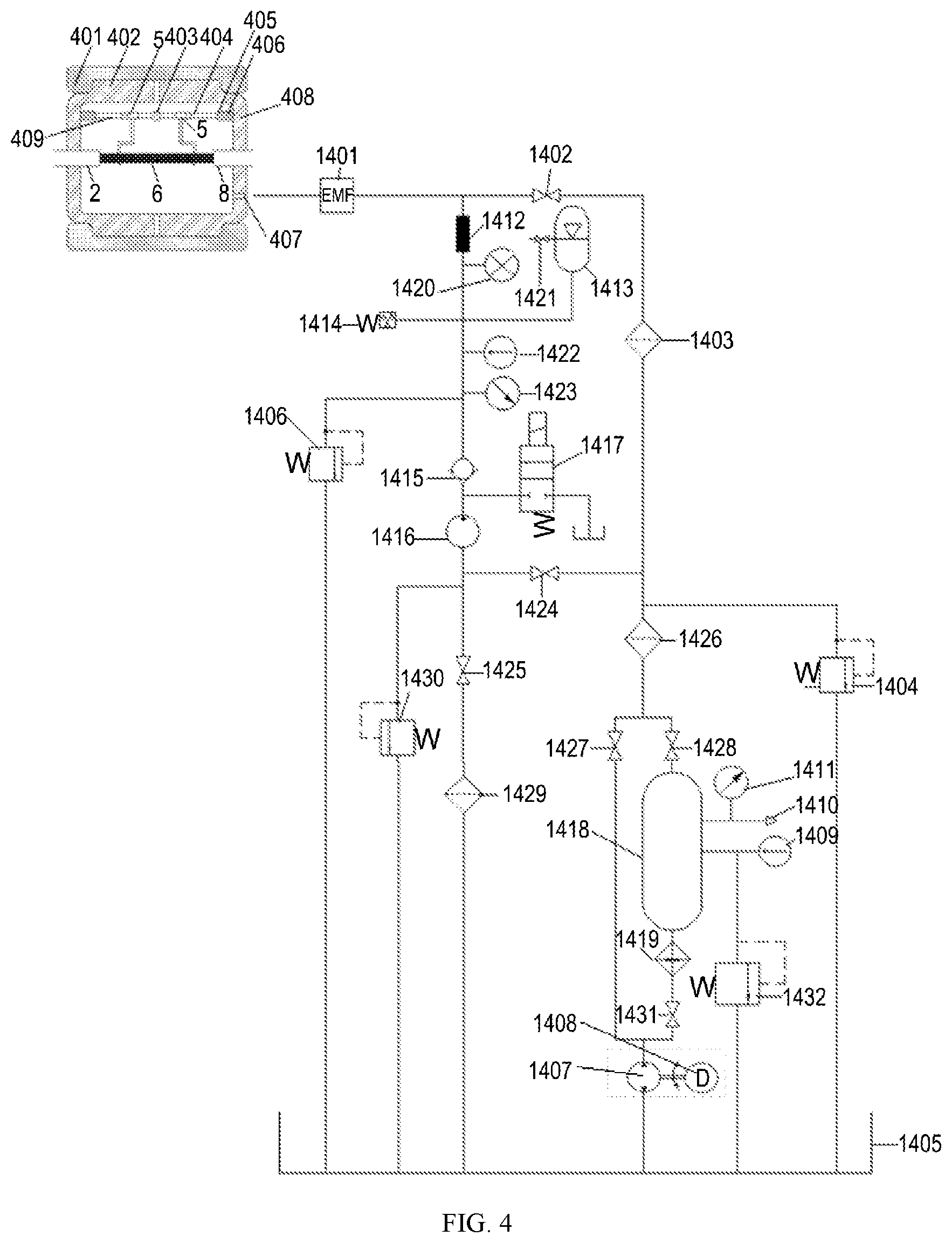 Patent US12480852 Figure 4 – Pretension and tensile impact test apparatus capable of simulating full-sea-depth environment
