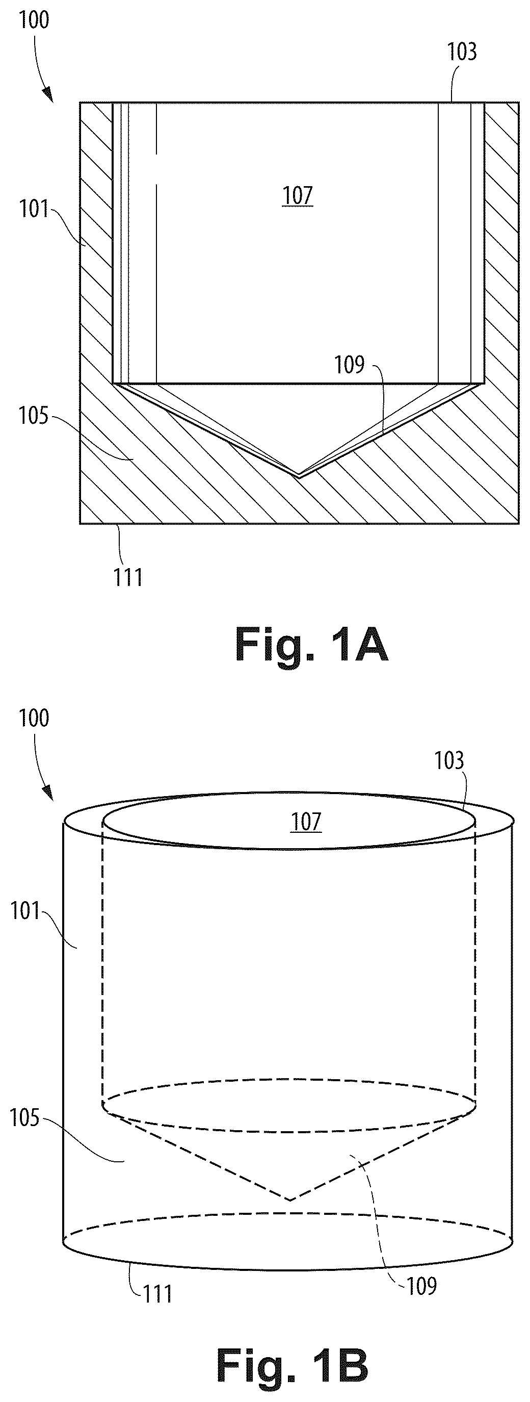 Patent US12480853 — Crucibles for thermogravimetric analysis (TGA) — Figure 1