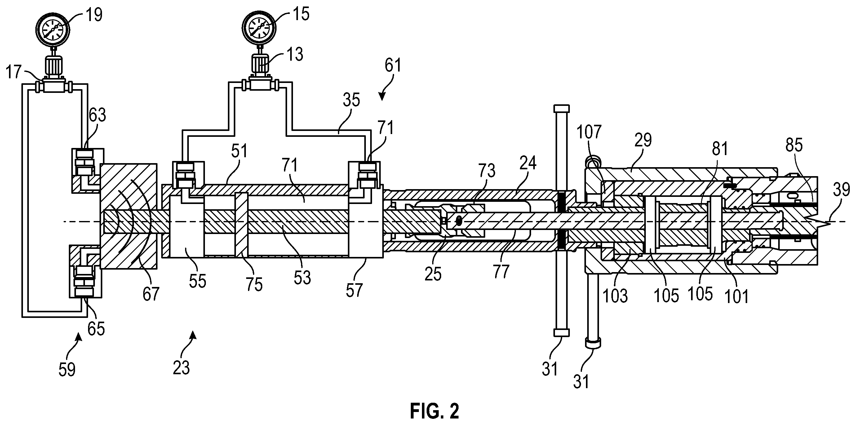 Patent US12480856 Figure 2 – Differential sticking test fixture