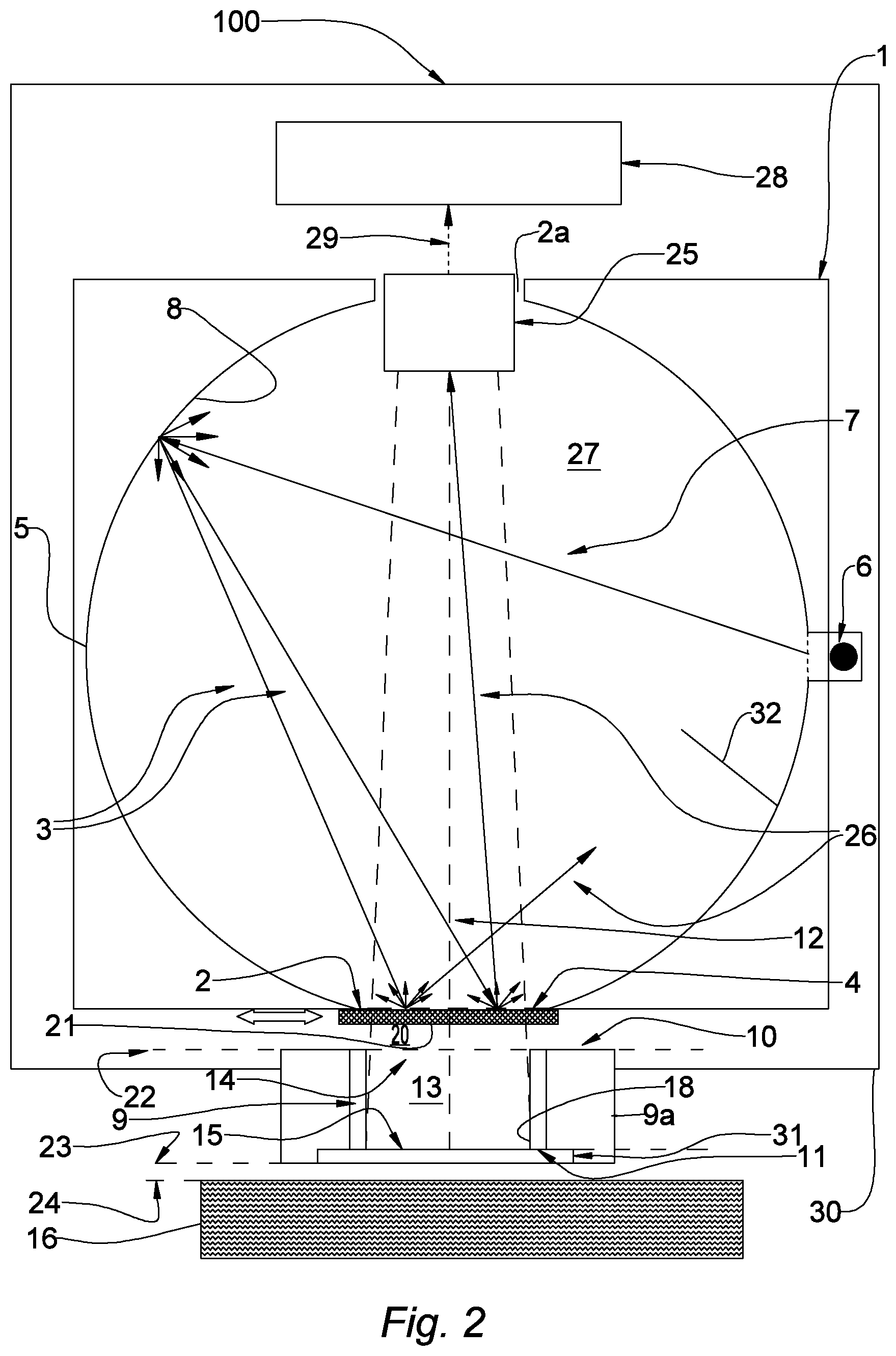 Patent US12480868 Figure 2 – Optical device