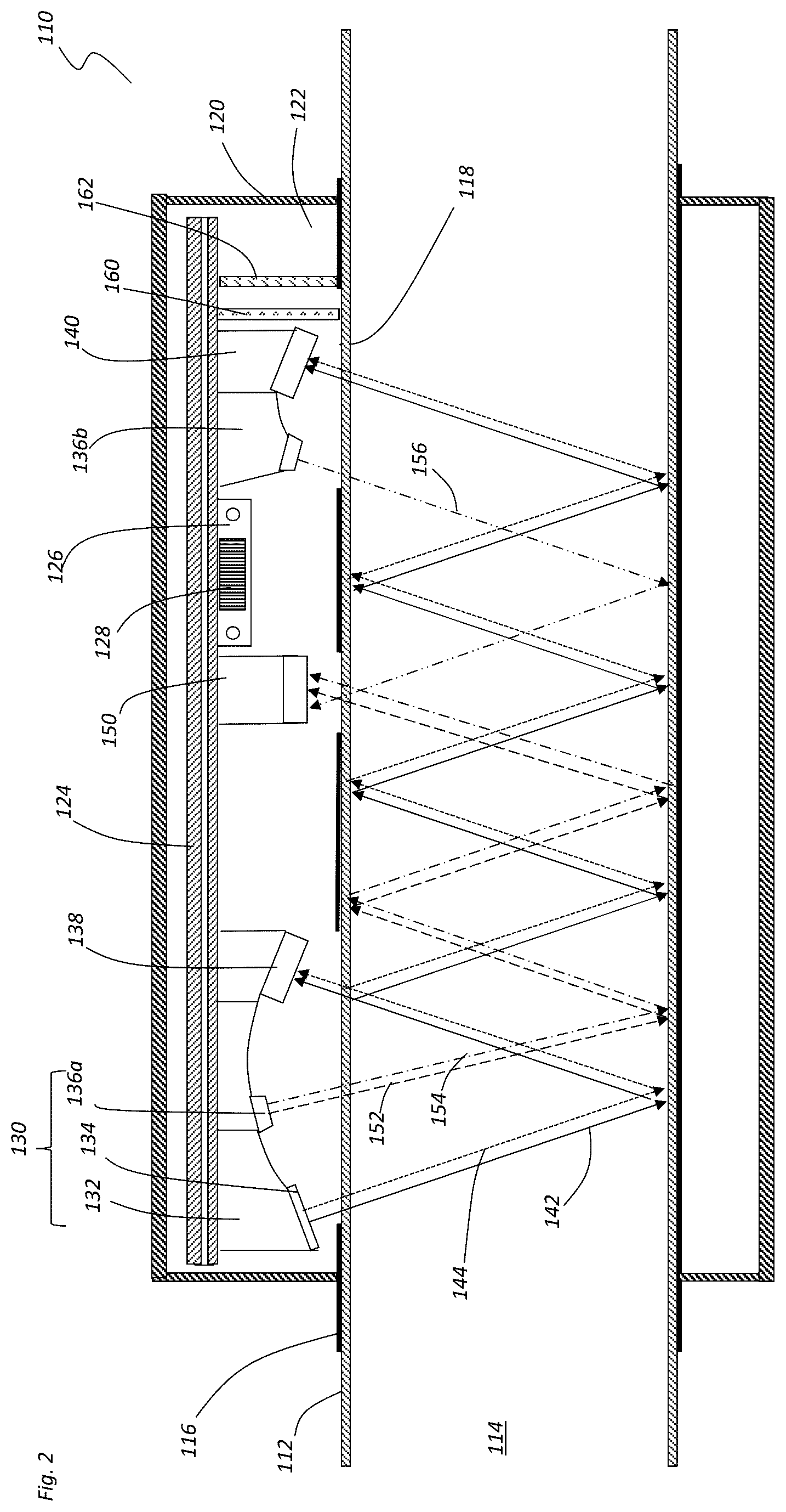 Patent US12480869 Figure 2 – Multi-wavelength ozone concentration sensor and method of use