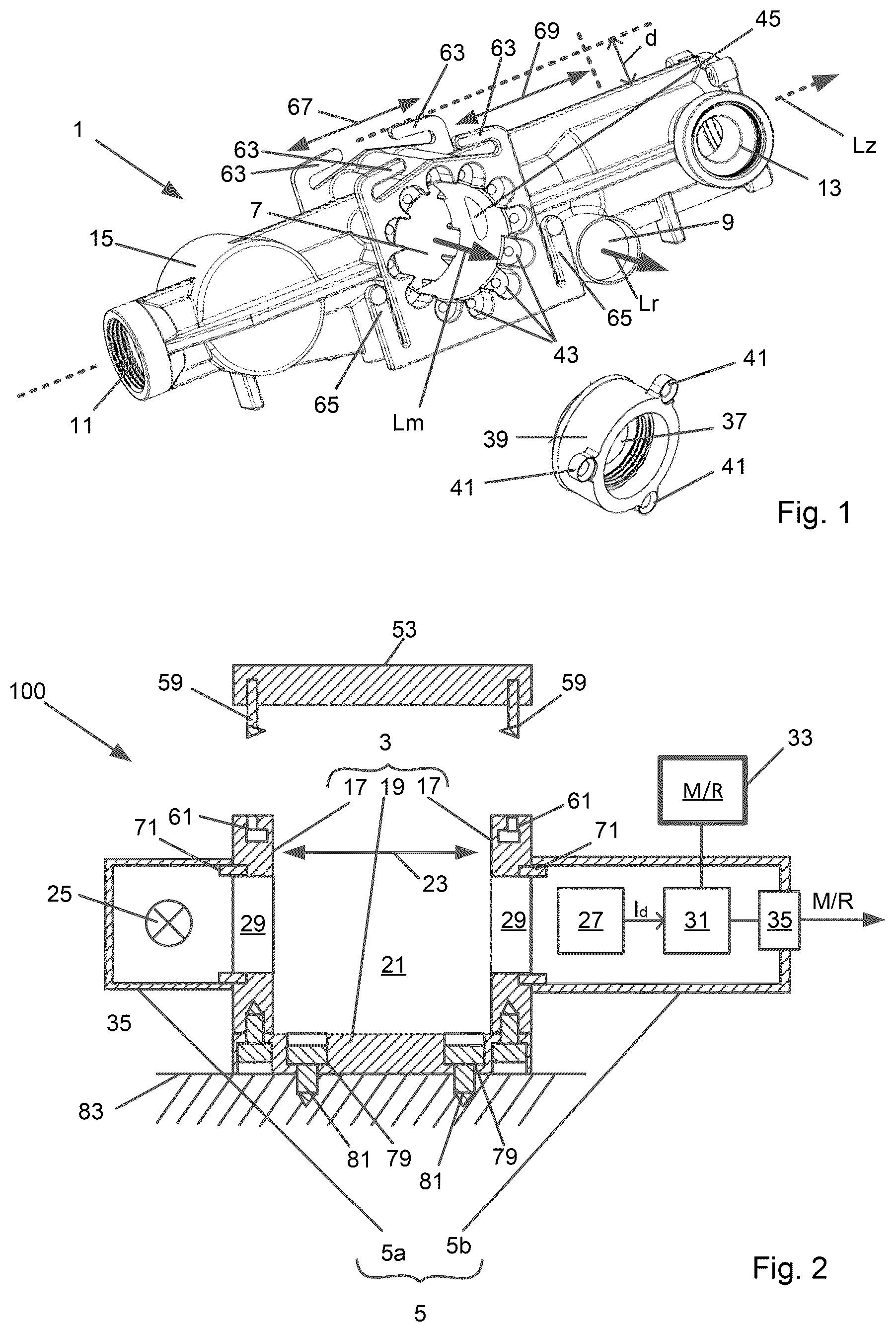 Patent US12480885 Figure 1 – Measuring device for measuring at least one measurand of a medium