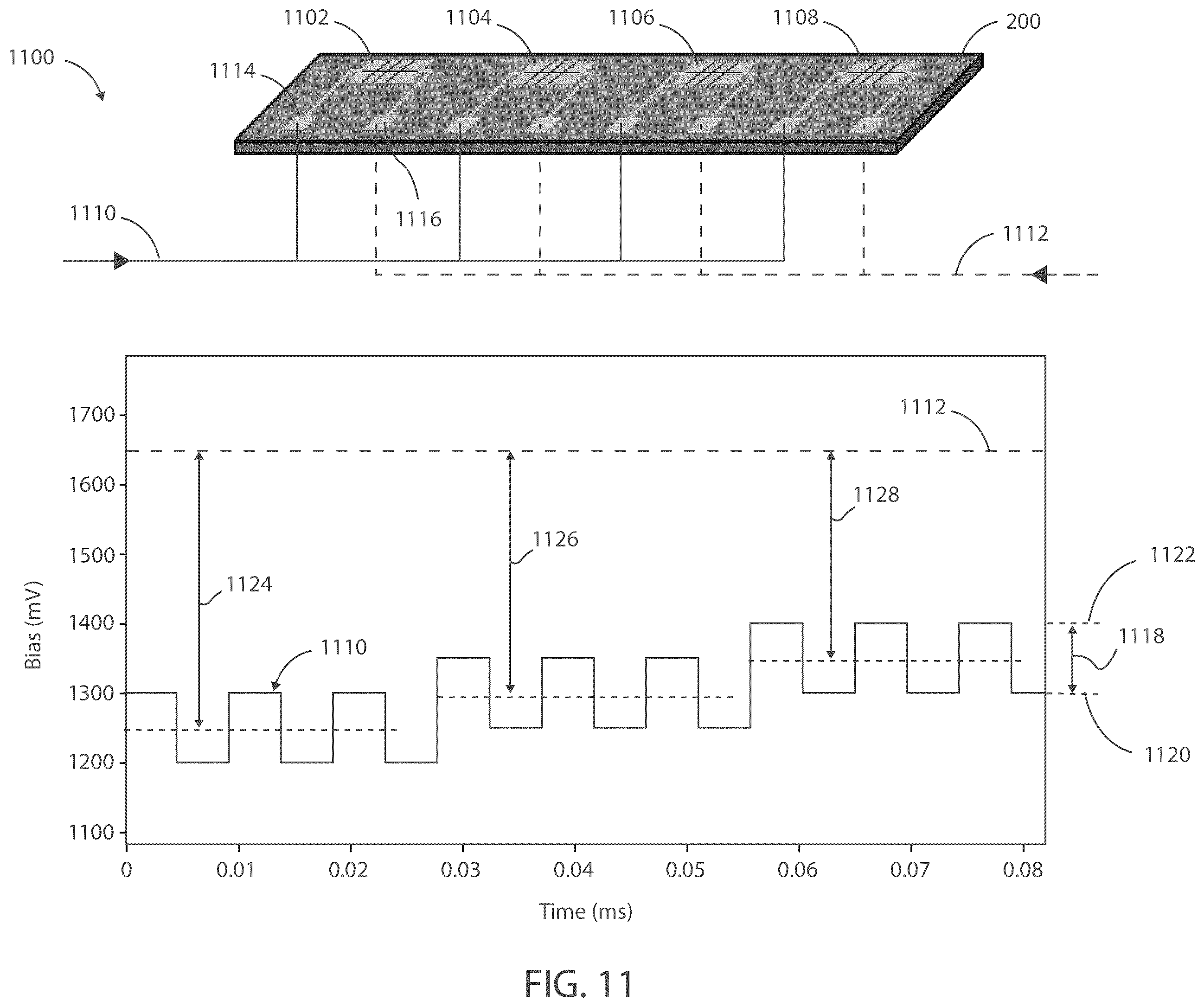Patent US12480907 Figure 8 – Systems utilizing graphene varactor hysteresis effects for sample characterization