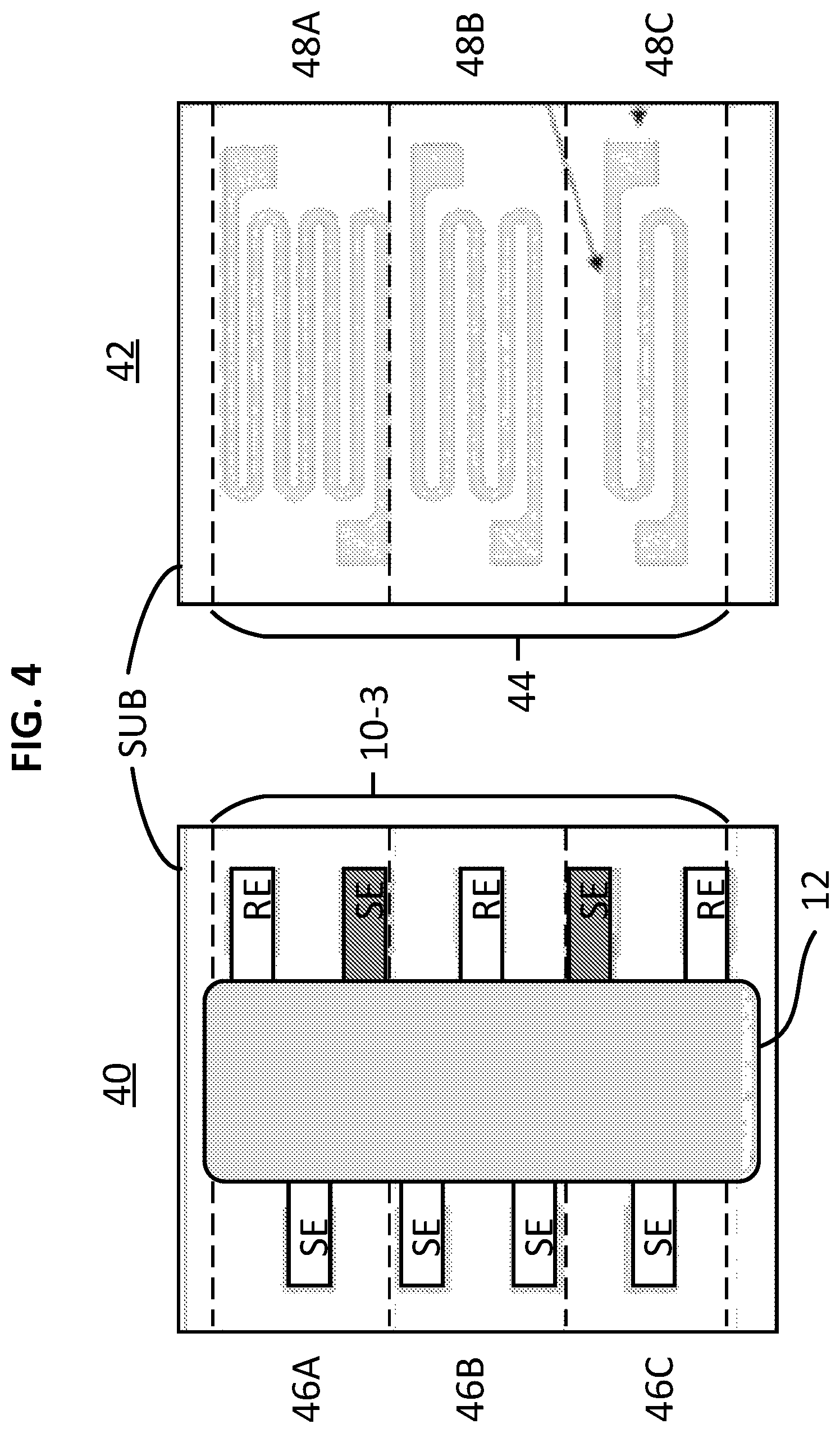 Patent US12480908 Figure 5 – Solid state multi-electrode sensor array for real-time monitoring of multi-gas mixtures