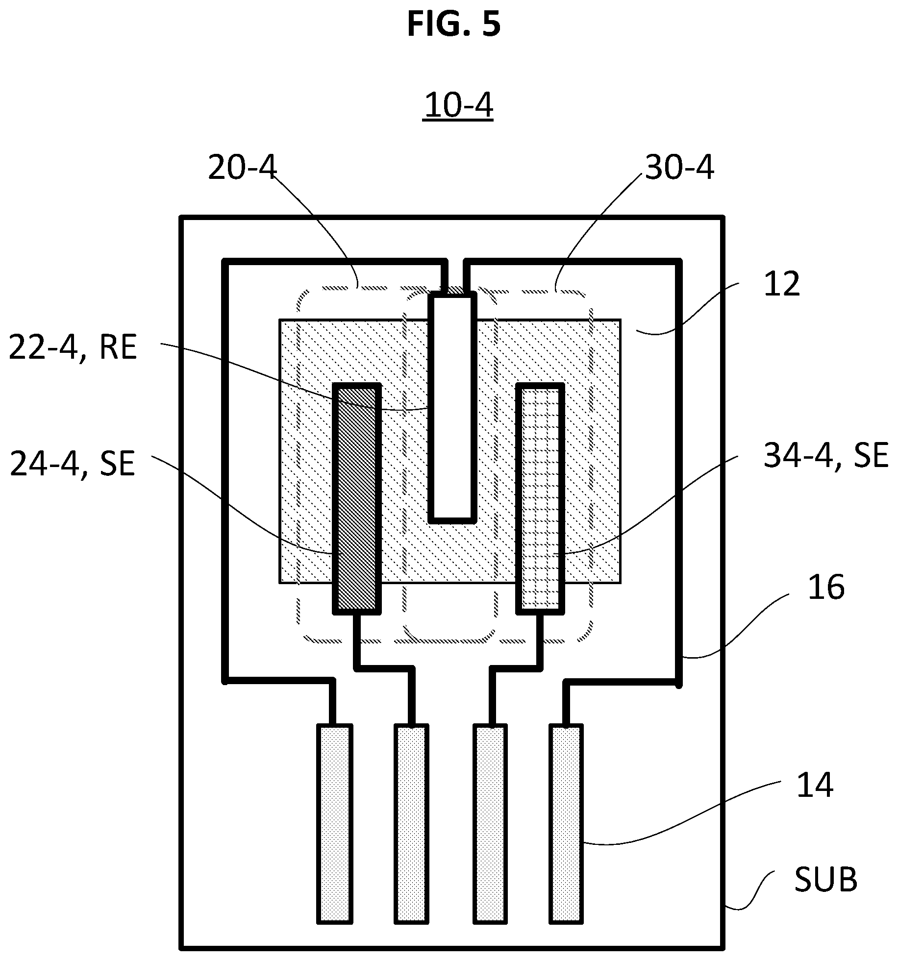 Patent US12480908 Figure 6 – Solid state multi-electrode sensor array for real-time monitoring of multi-gas mixtures