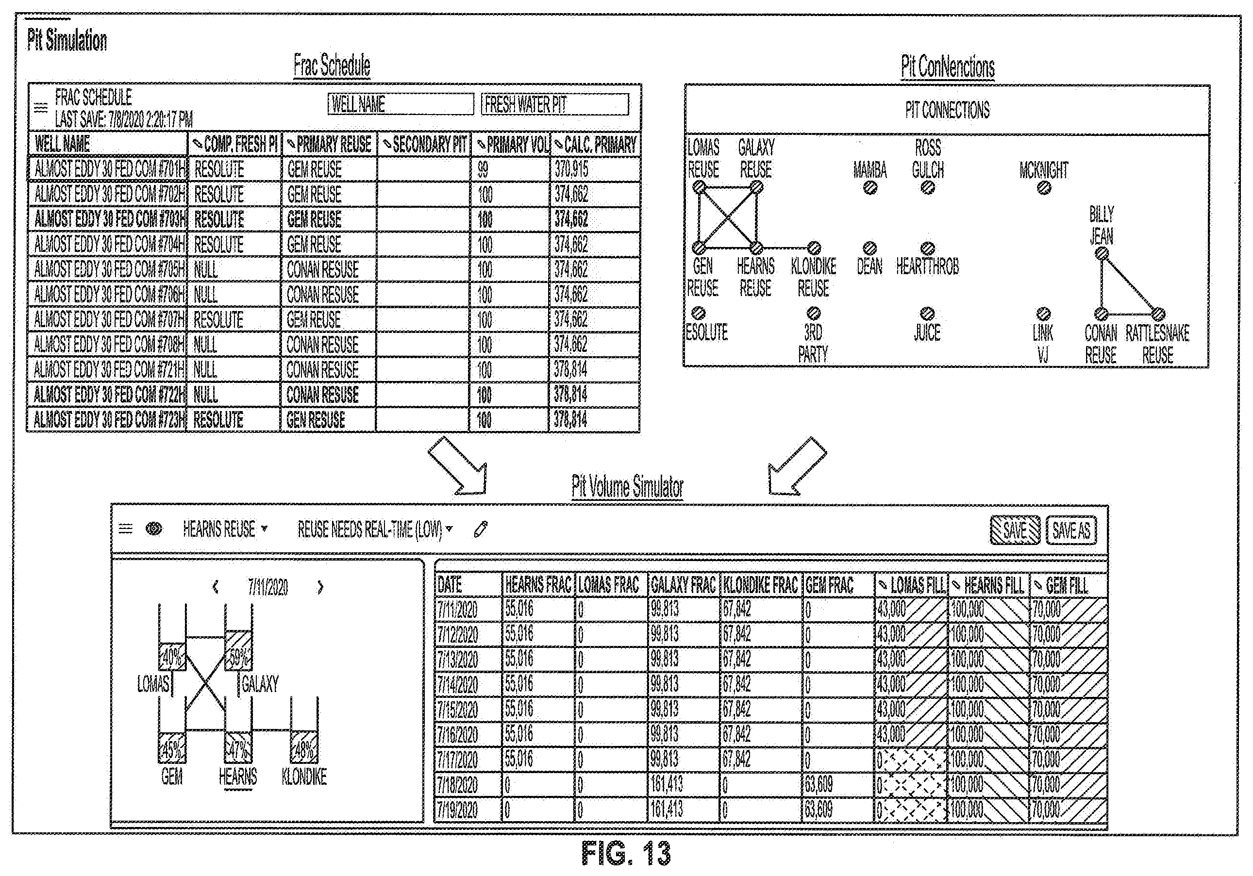 Patent US12480927 Figure 13 – Water usage monitor and tracking