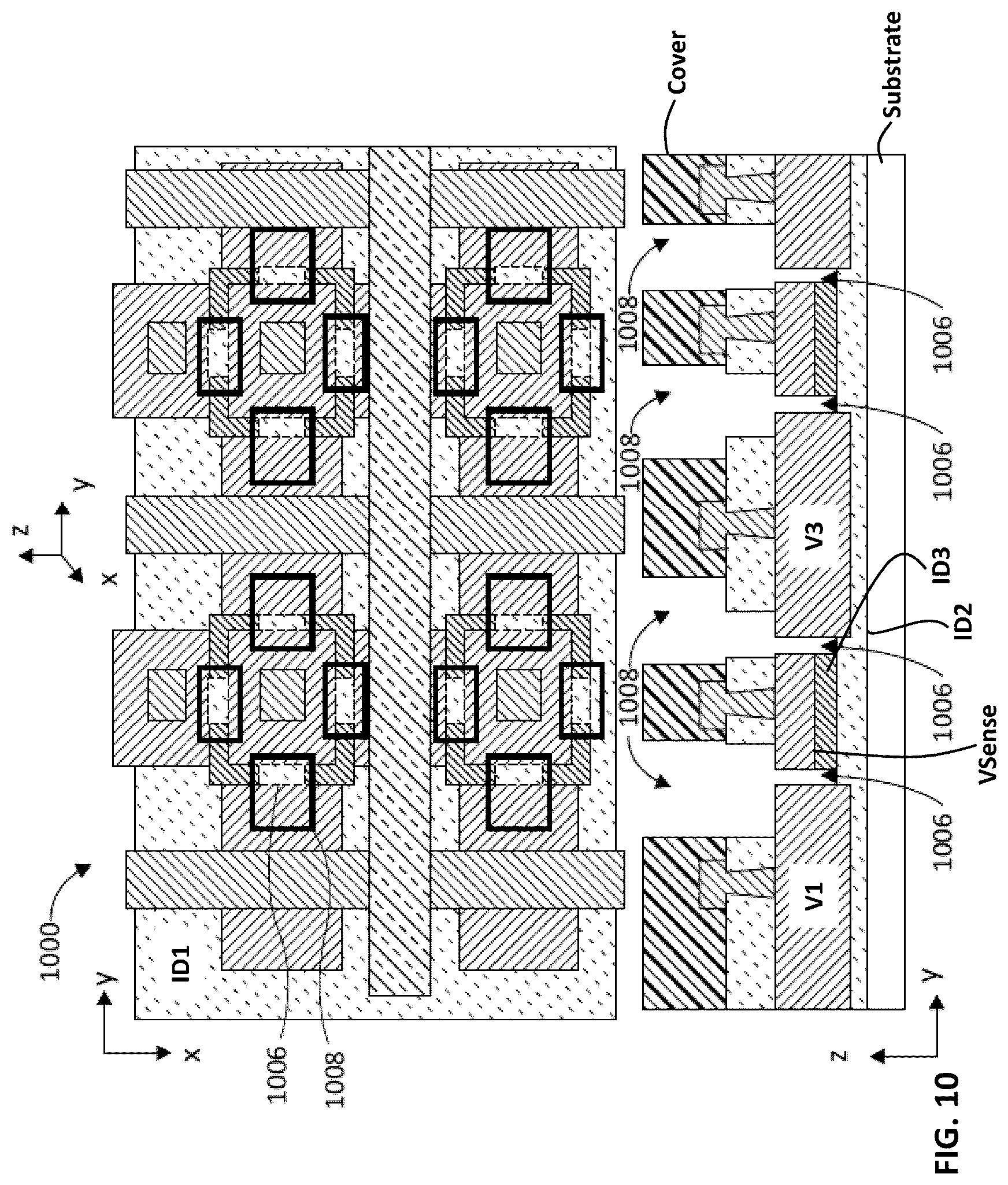 Patent US12480936 Figure 11 – Designs and fabrication of nanogap sensors
