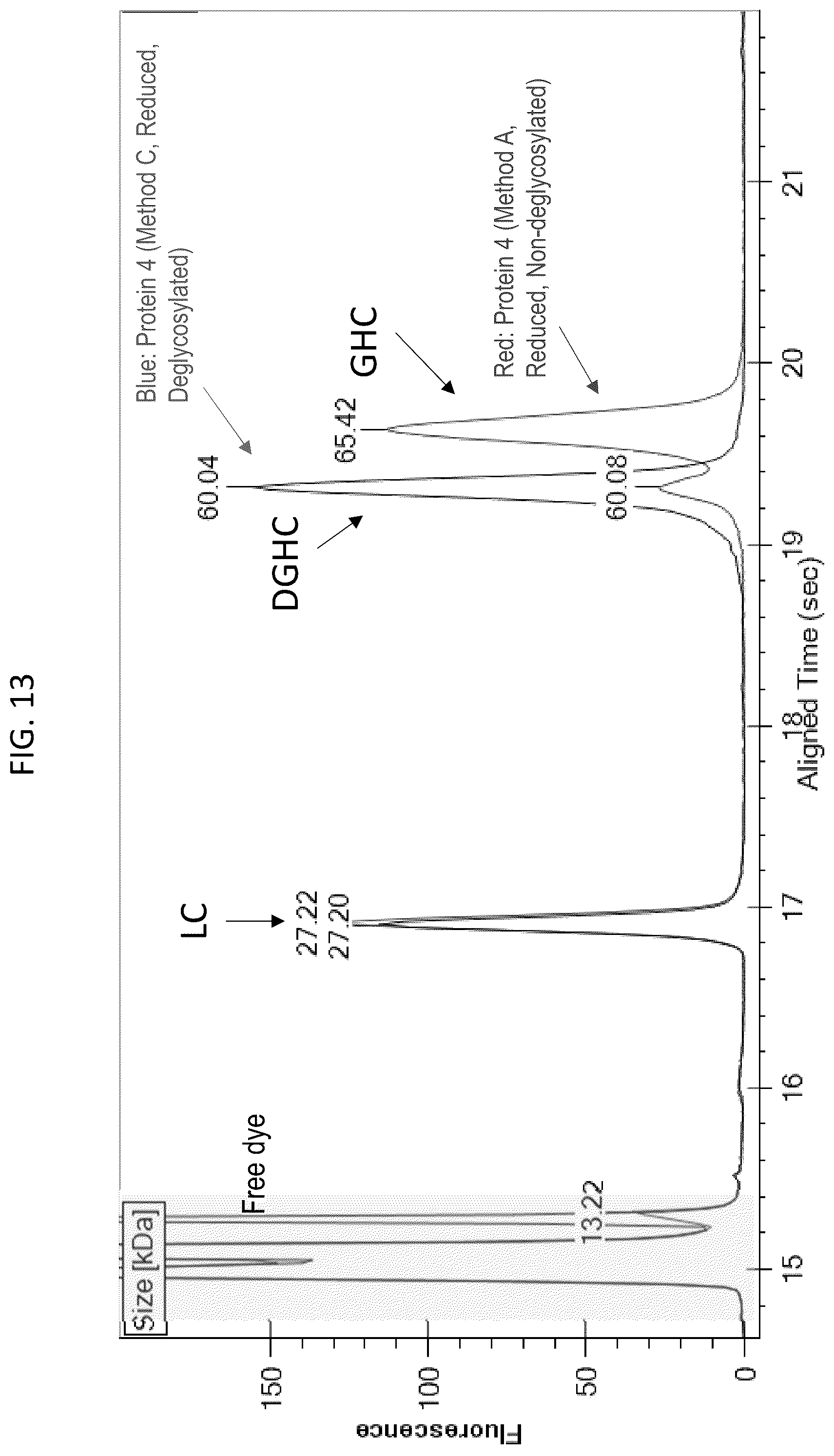 Patent US12480955 Figure 13 – Deglycosylation methods for electrophoresis of glycosylated proteins