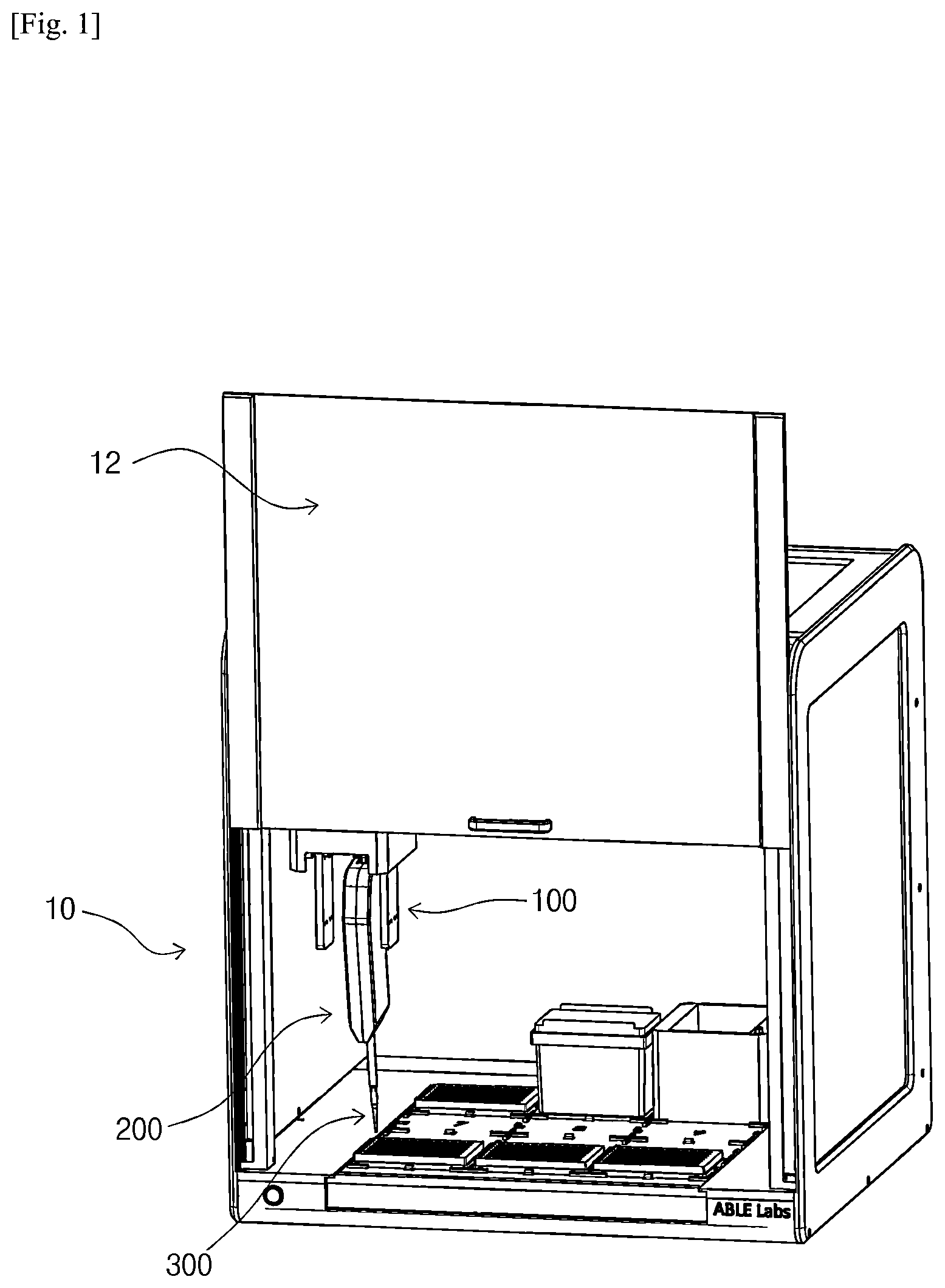 Patent US12480966 Figure 1 – Liquid handling system