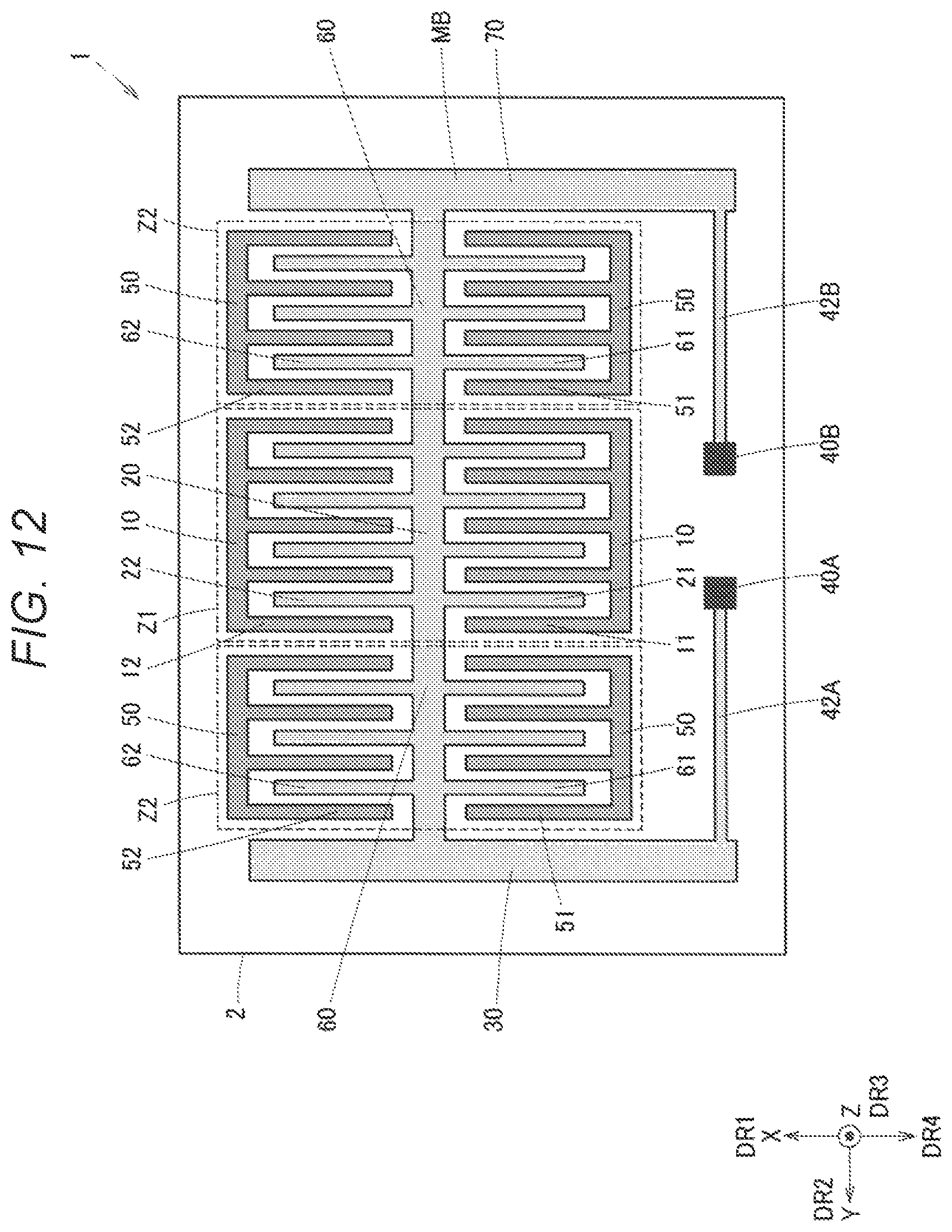Patent US12480969 Figure 12 – Physical quantity sensor and inertial measurement unit