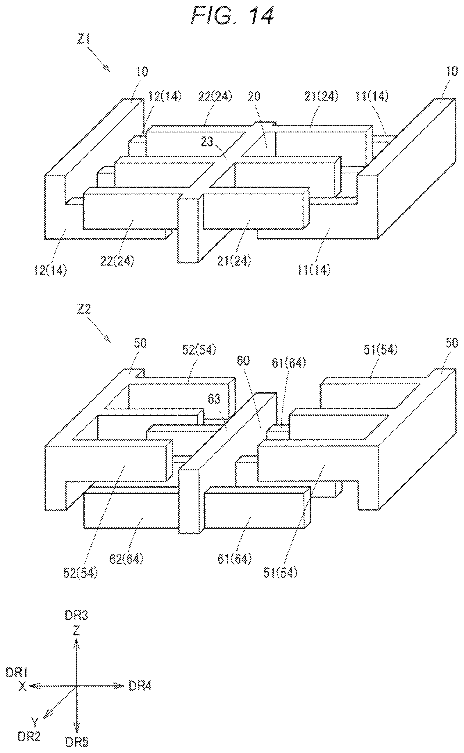 Patent US12480969 Figure 14 – Physical quantity sensor and inertial measurement unit