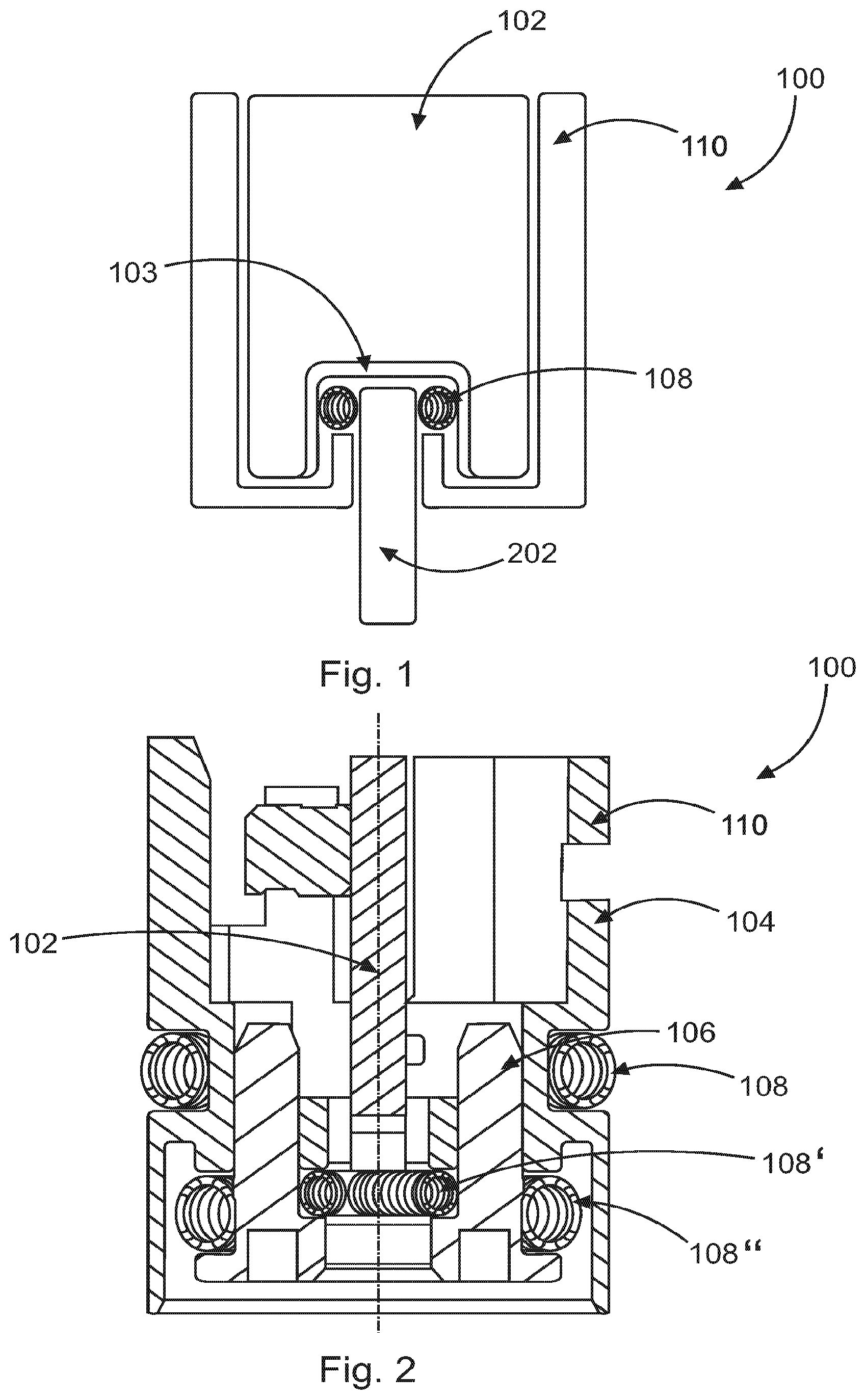 Patent US12480972 — Contacting unit for an impedance limit switch — Figure 1