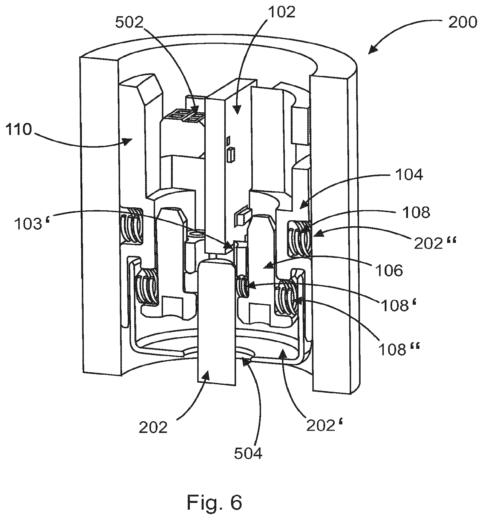 Patent US12480972 Figure 6 – Contacting unit for an impedance limit switch