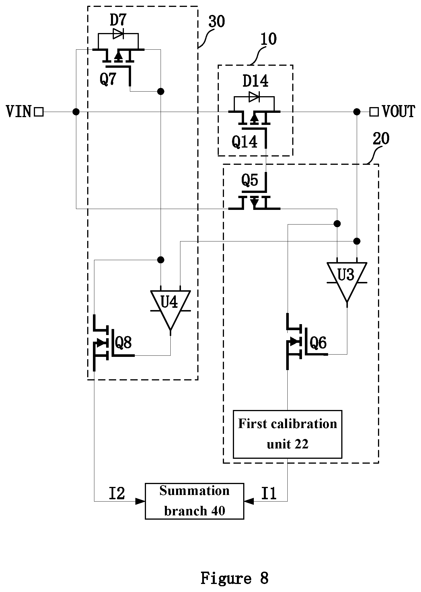 Patent US12480979 Figure 8 – Current detection circuit and electronic device