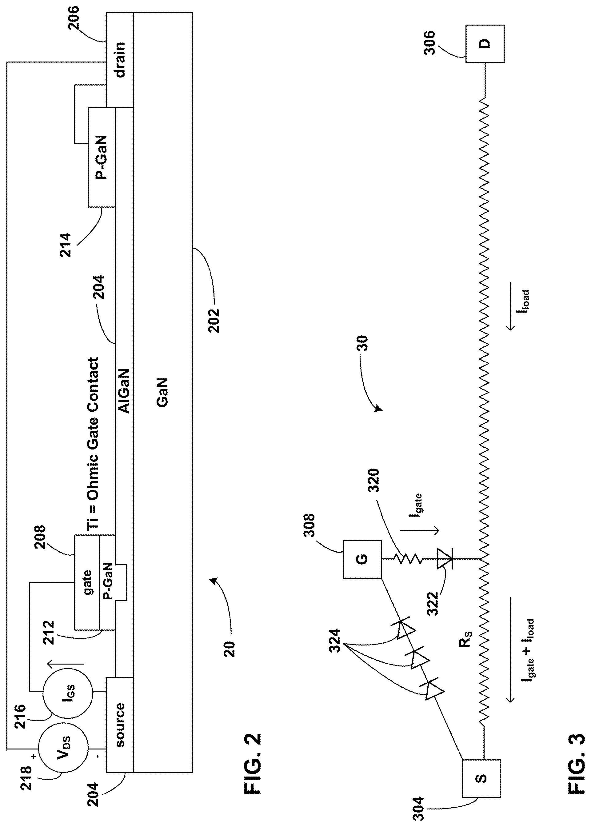 Patent US12480980 Figure 2 – Techniques and driver circuits configured to monitor load current through a gate injection transistor (GIT)