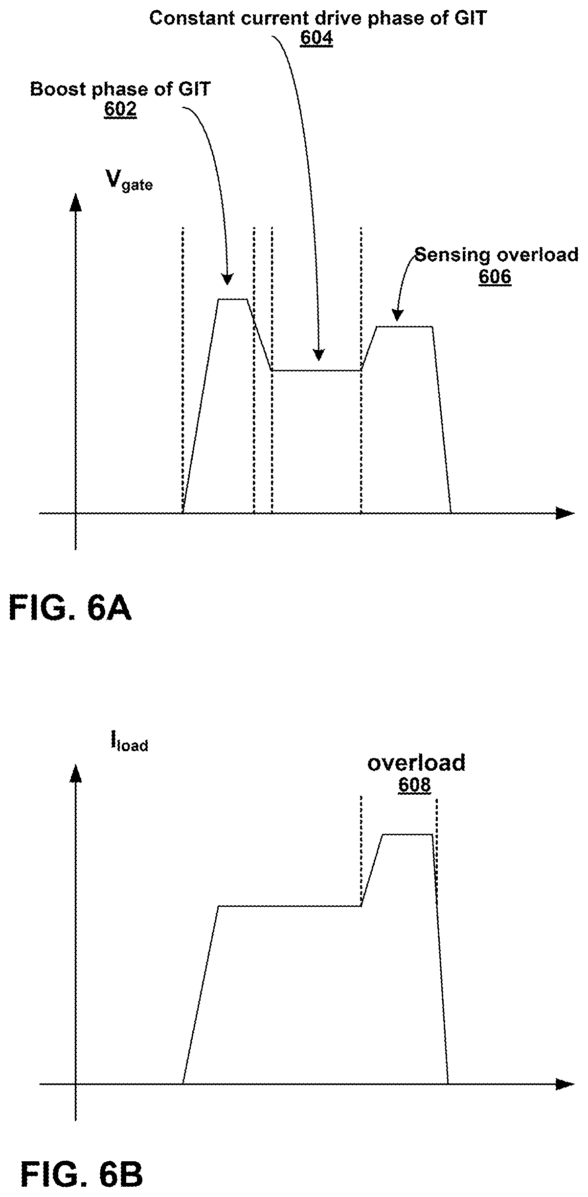 Patent US12480980 Figure 5 – Techniques and driver circuits configured to monitor load current through a gate injection transistor (GIT)