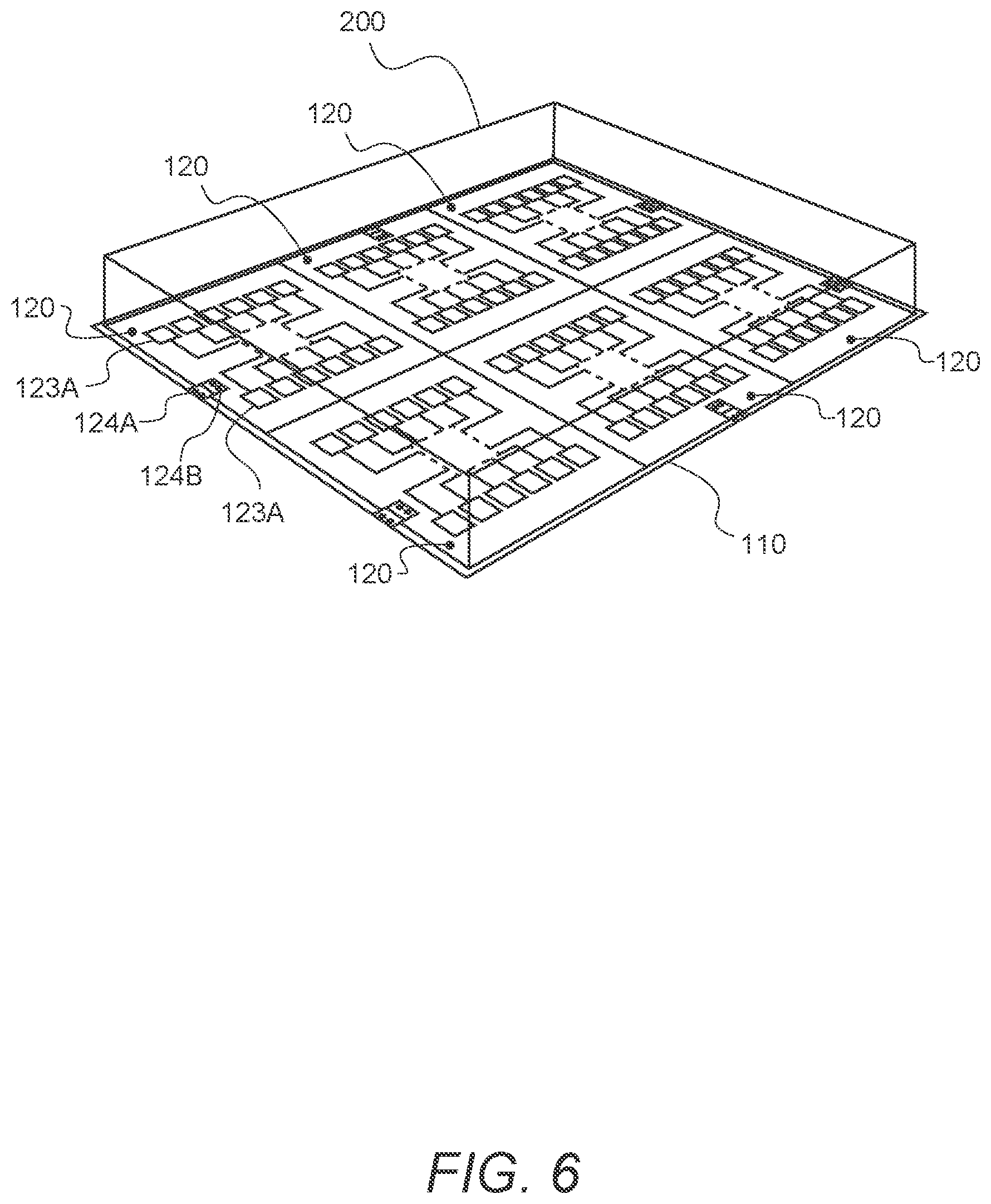 Patent US12480985 Figure 7 – Multiple tile two-layered motherboard tester