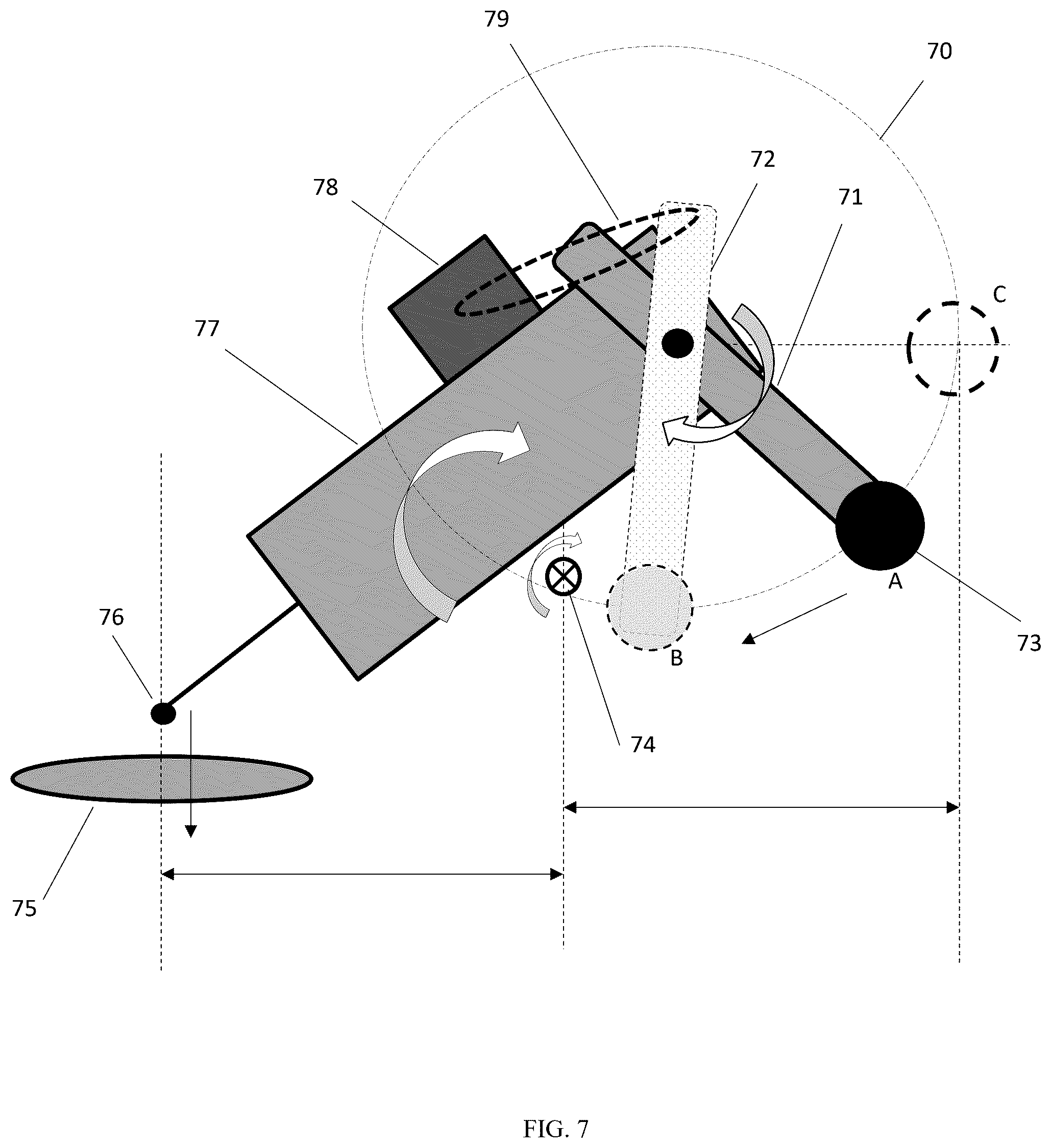 Patent US12480986 Figure 7 – Mechanism for remotely controlling the contacting of wafer probes attached to load pull tuners