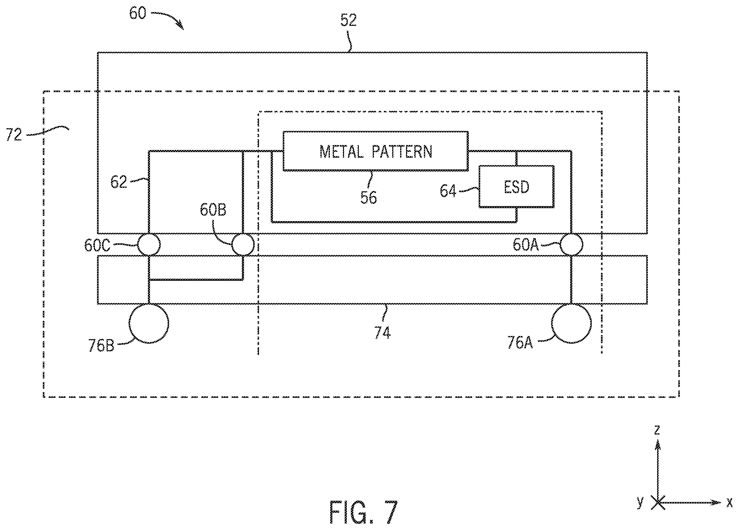 Patent US12480988 Figure 5 – Systems and methods for silicon crack detection structure