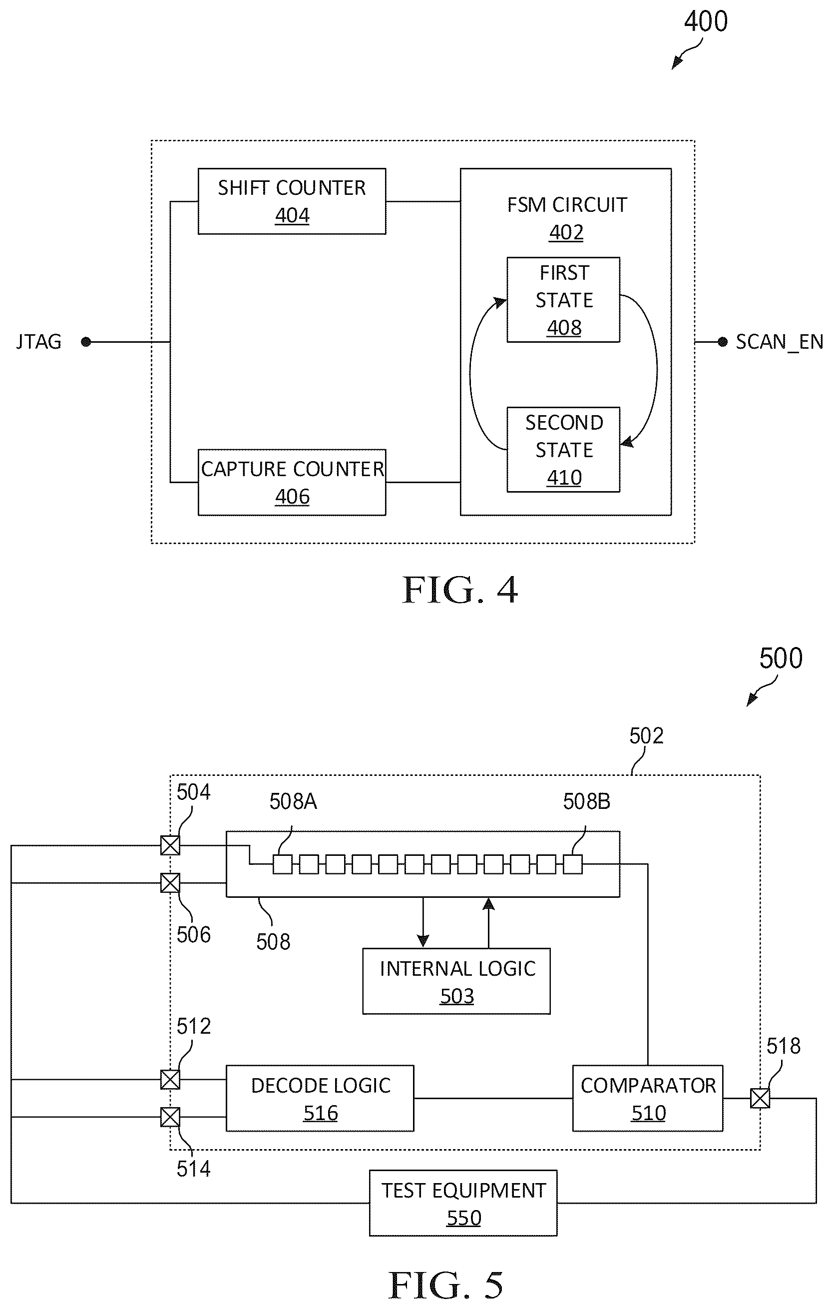 Patent US12480993 Figure 3 – Low pin count scan with no dedicated scan enable pin