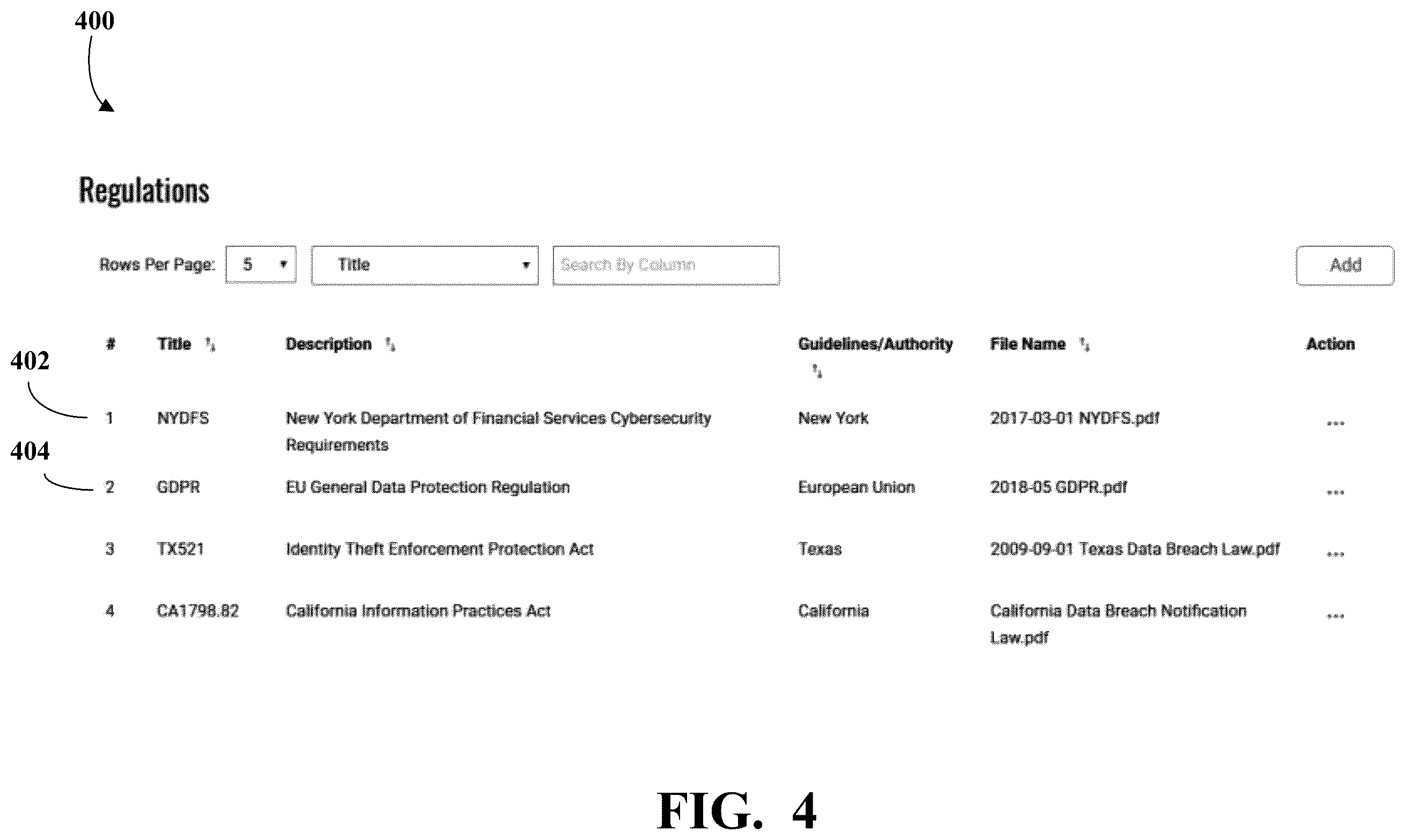 Patent US12488098 Figure 4 – Breach response data management system and method