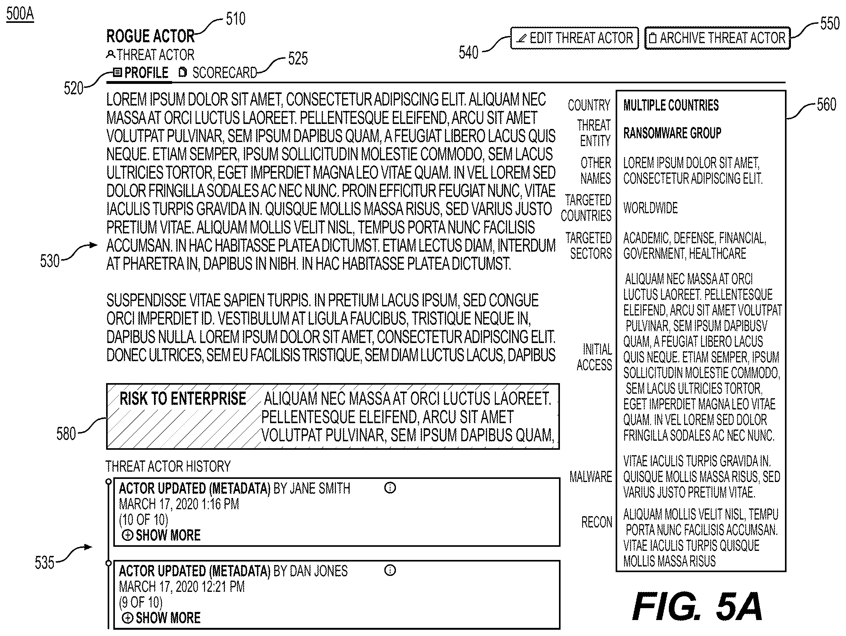 Patent US12488115 Figure 5 – Systems and methods for analyzing cybersecurity threat severity using machine learning