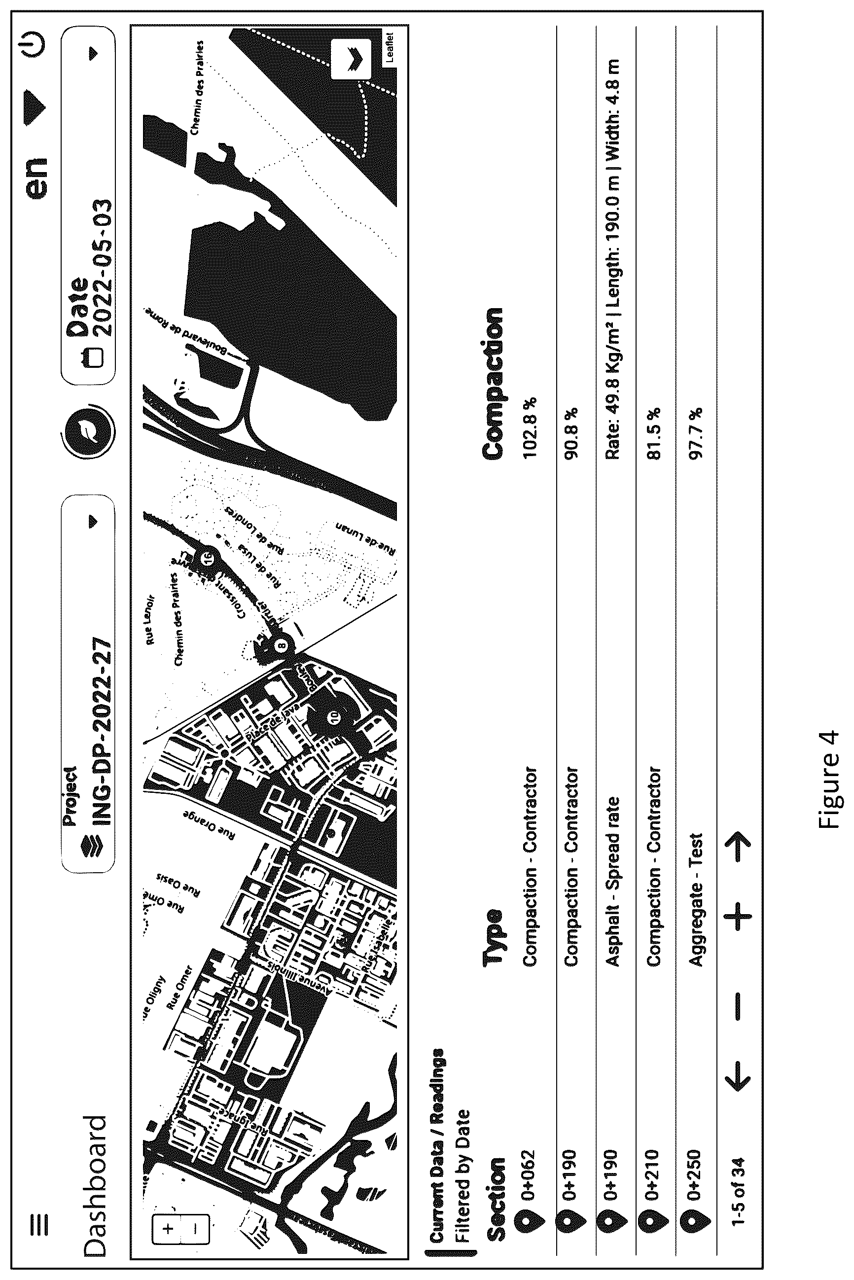 Patent US12488157 Figure 4 – System and method for inspecting and managing roads