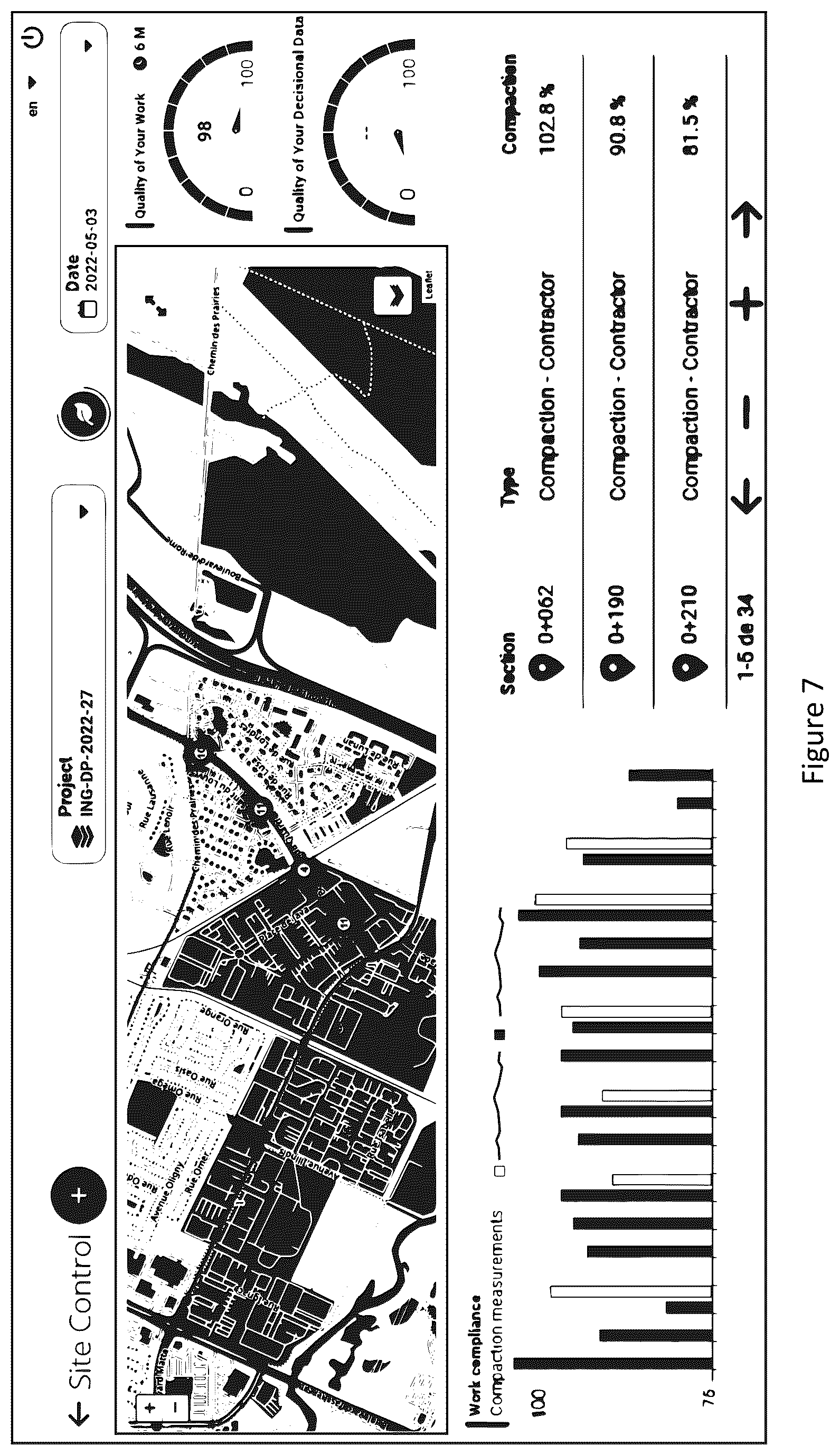 Patent US12488157 Figure 7 – System and method for inspecting and managing roads
