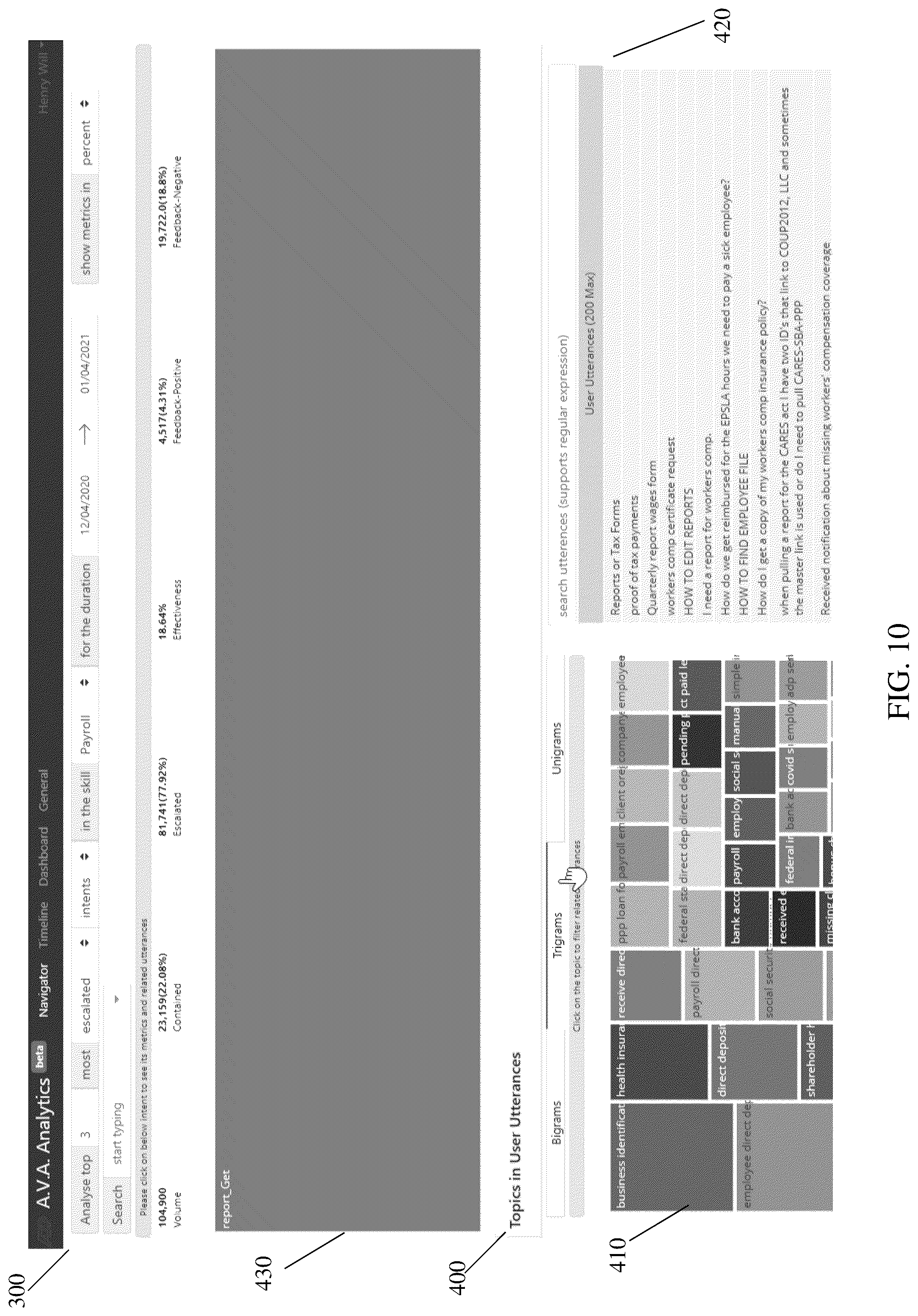 Patent US12488202 Figure 10 – Systems and methods of conversation analysis