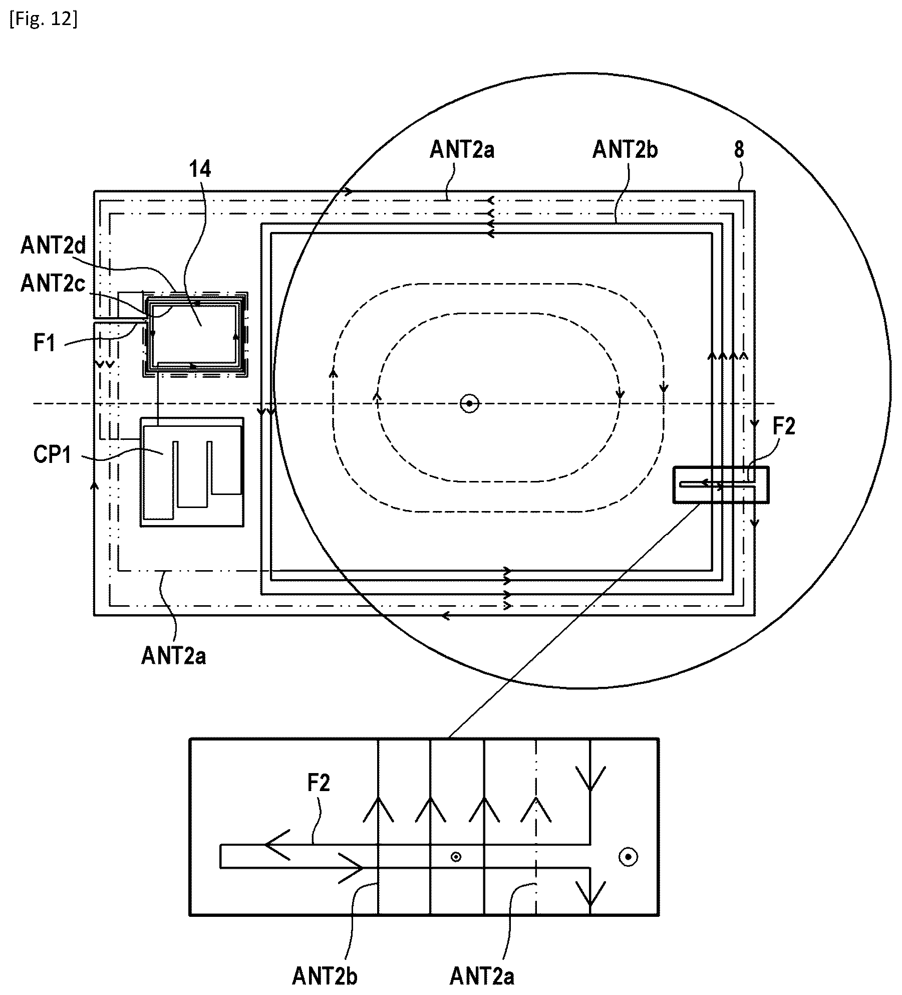 Patent US12488215 Figure 10 – Chip card with radio-frequency antennas