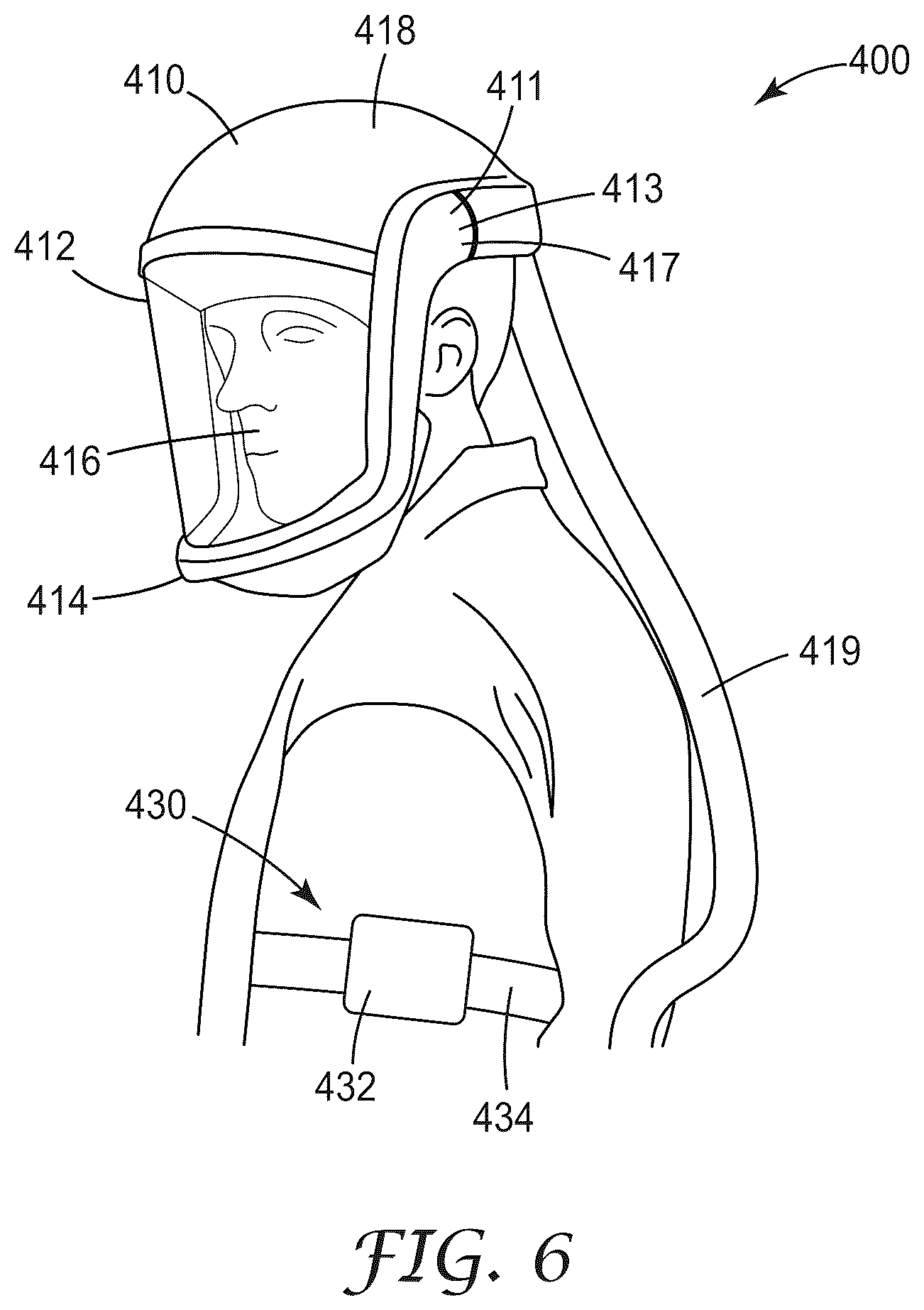 Patent US12488261 Figure 6 – Personal protective equipment system having analytics engine with integrated monitoring, alerting, and predictive safety event avoidance