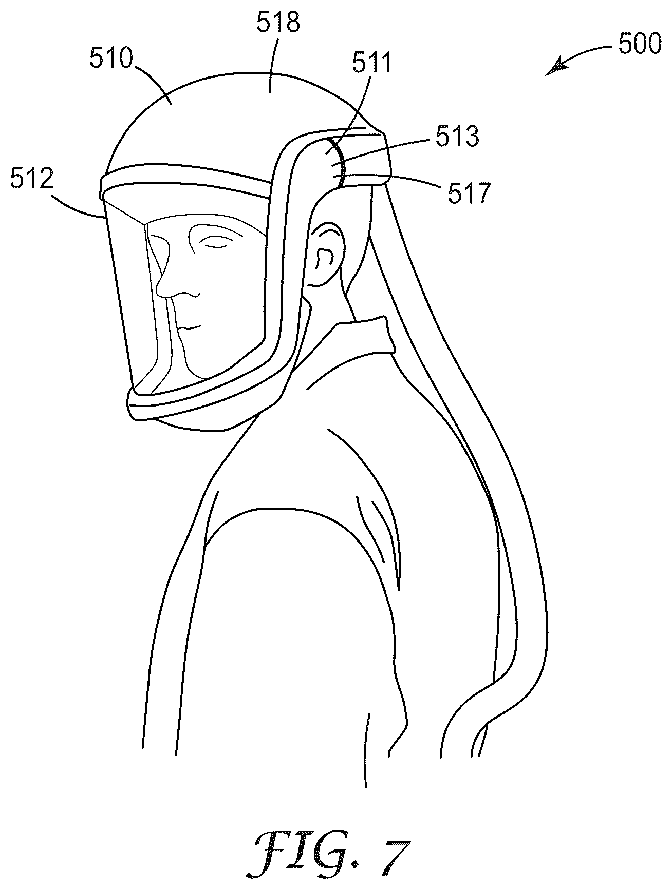 Patent US12488261 Figure 7 – Personal protective equipment system having analytics engine with integrated monitoring, alerting, and predictive safety event avoidance