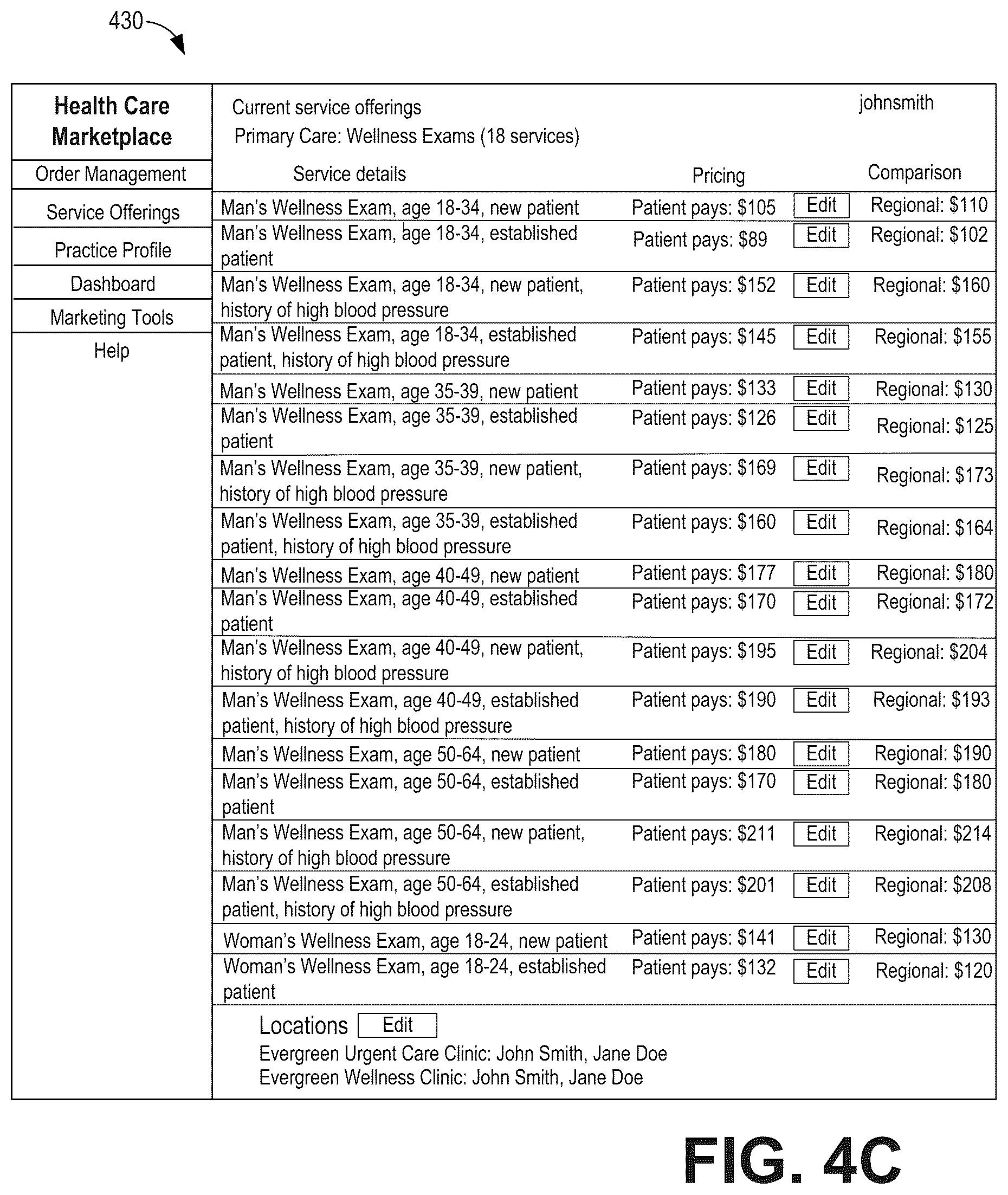 Patent US12488323 Figure 11 – Systems and methods for a health care e-commerce marketplace