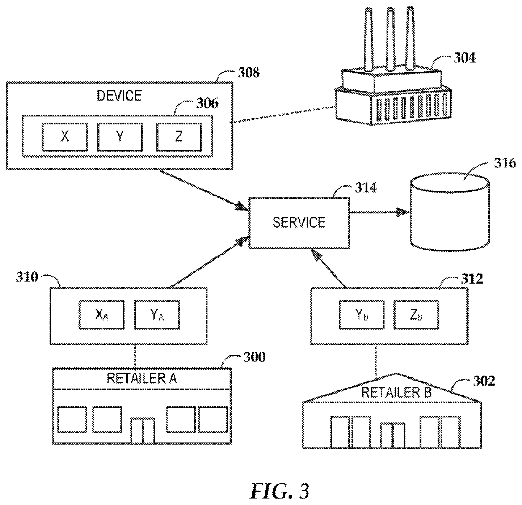 Patent US12488370 Figure 3 – Configuring an electronic device based on a transaction