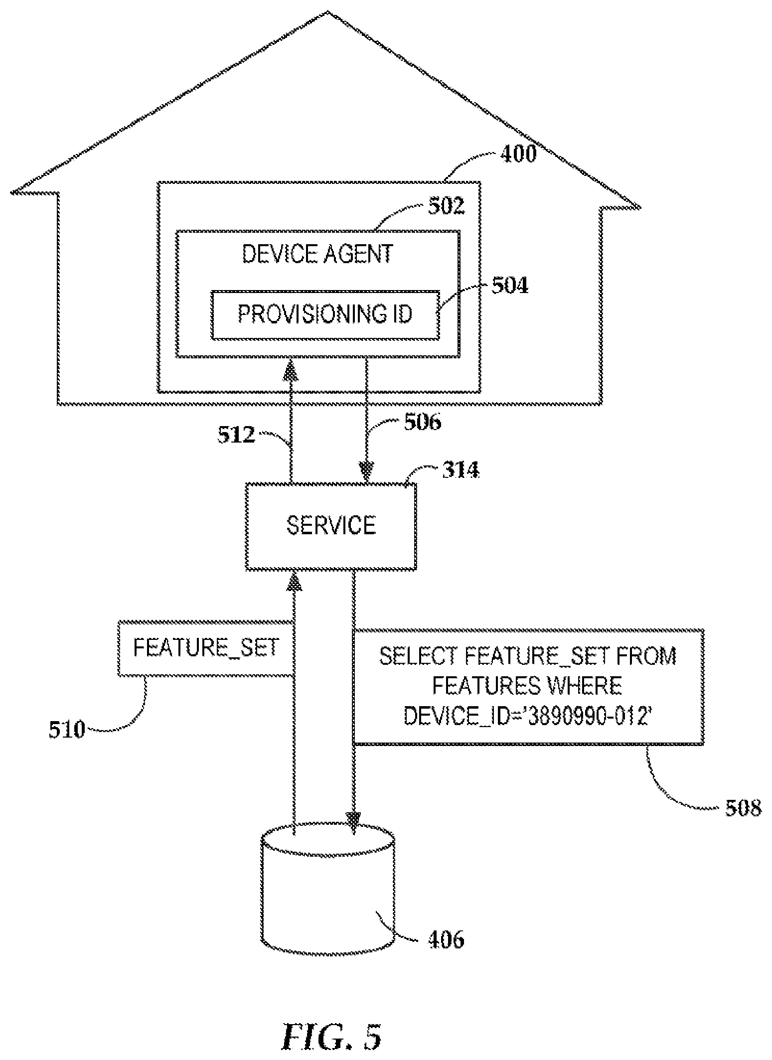 Patent US12488370 Figure 5 – Configuring an electronic device based on a transaction
