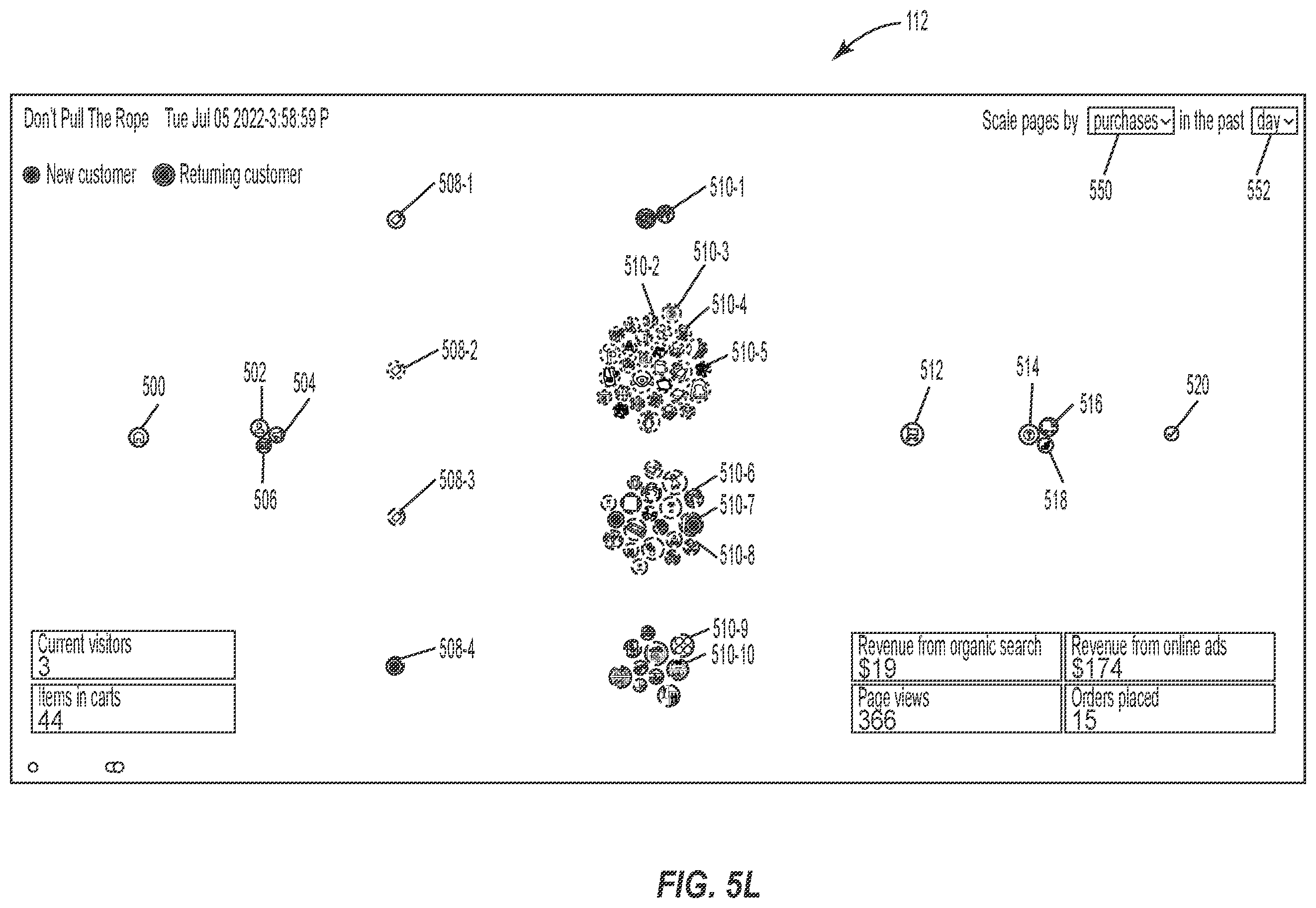 Patent US12488382 Figure 16 – Live view of a website such as an e-commerce store