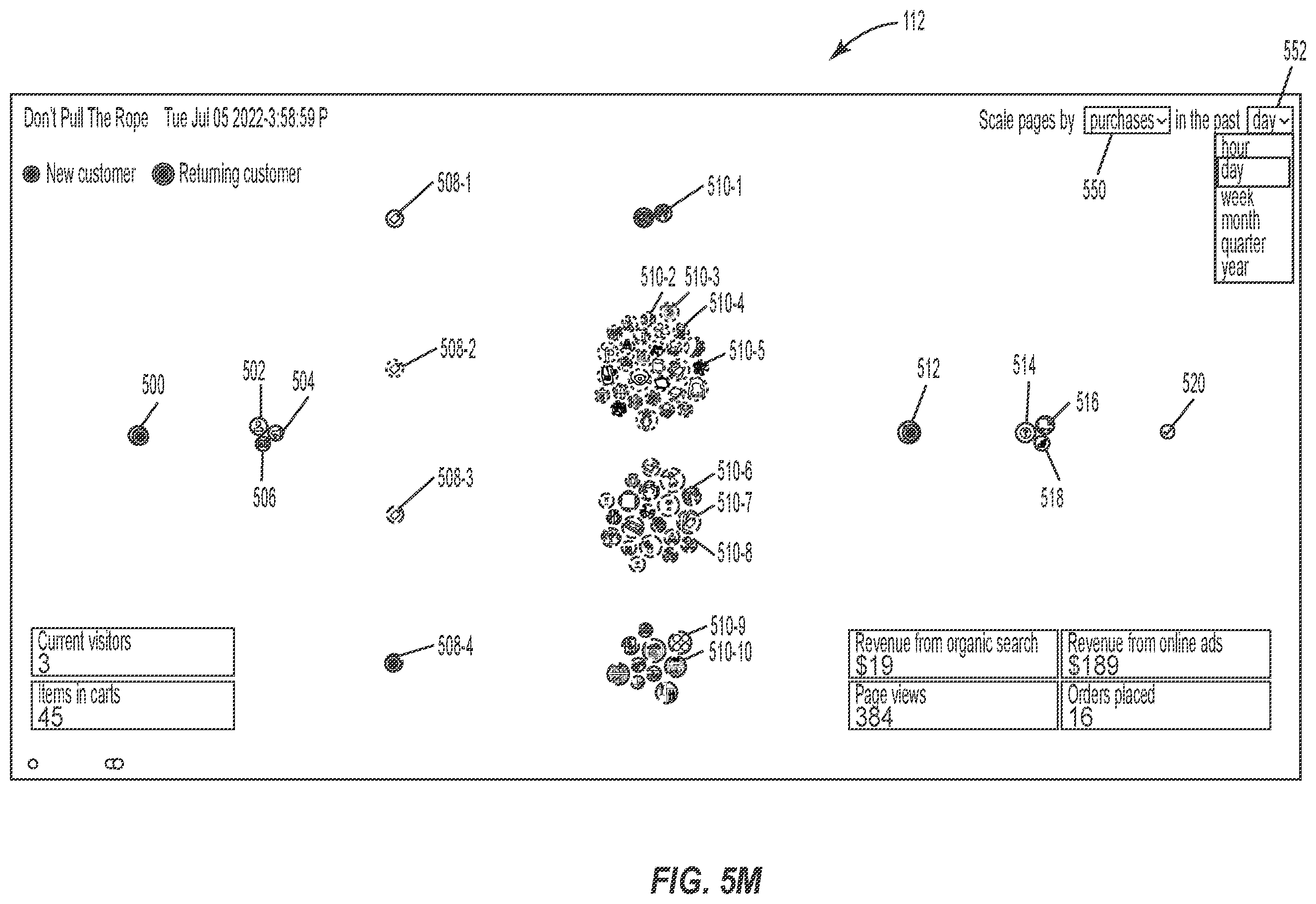 Patent US12488382 Figure 17 – Live view of a website such as an e-commerce store