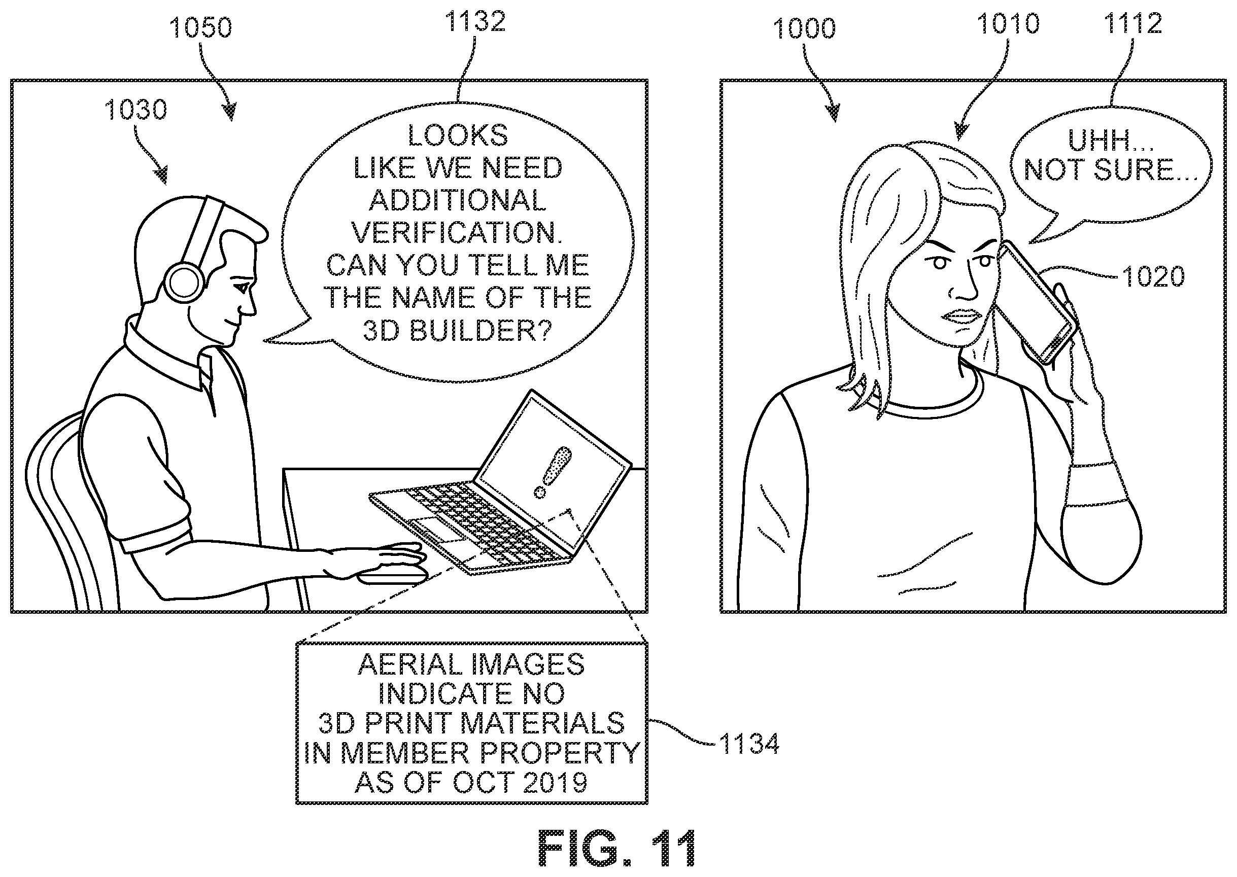 Patent US12488395 Figure 11 – System and method for verifying 3D printed structural damage claims