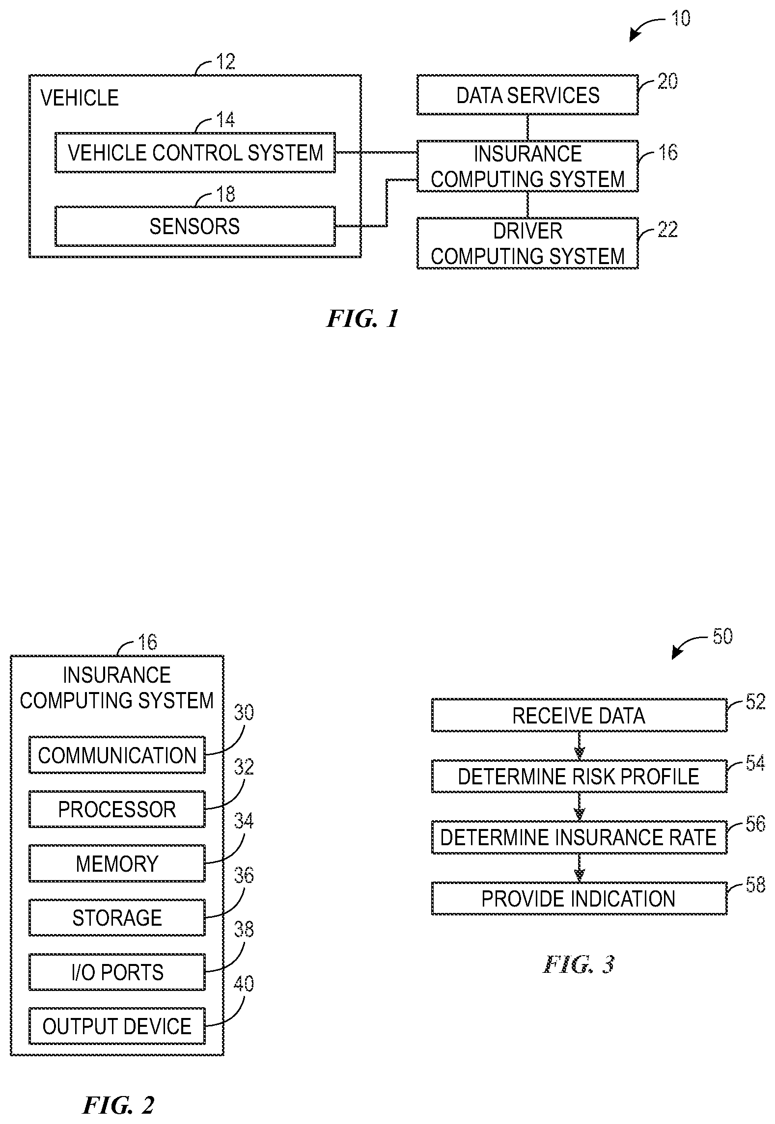 Patent US12488396 Figure 1 – Systems and methods for managing an insurance policy for a vehicle