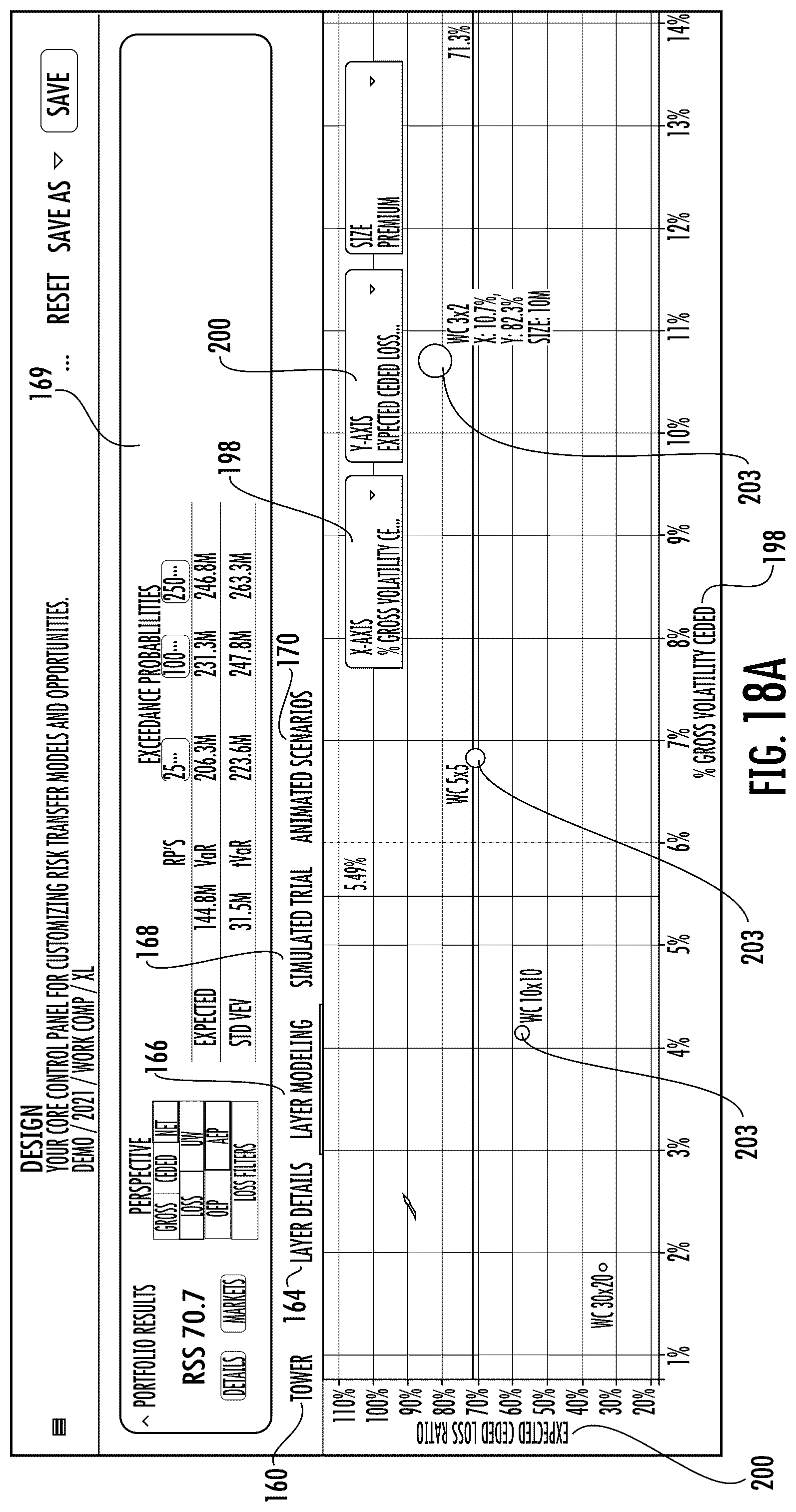 Patent US12488398 Figure 20 – Systems and methods for custom and real-time visualization, comparison and analysis of insurance and reinsurance structures