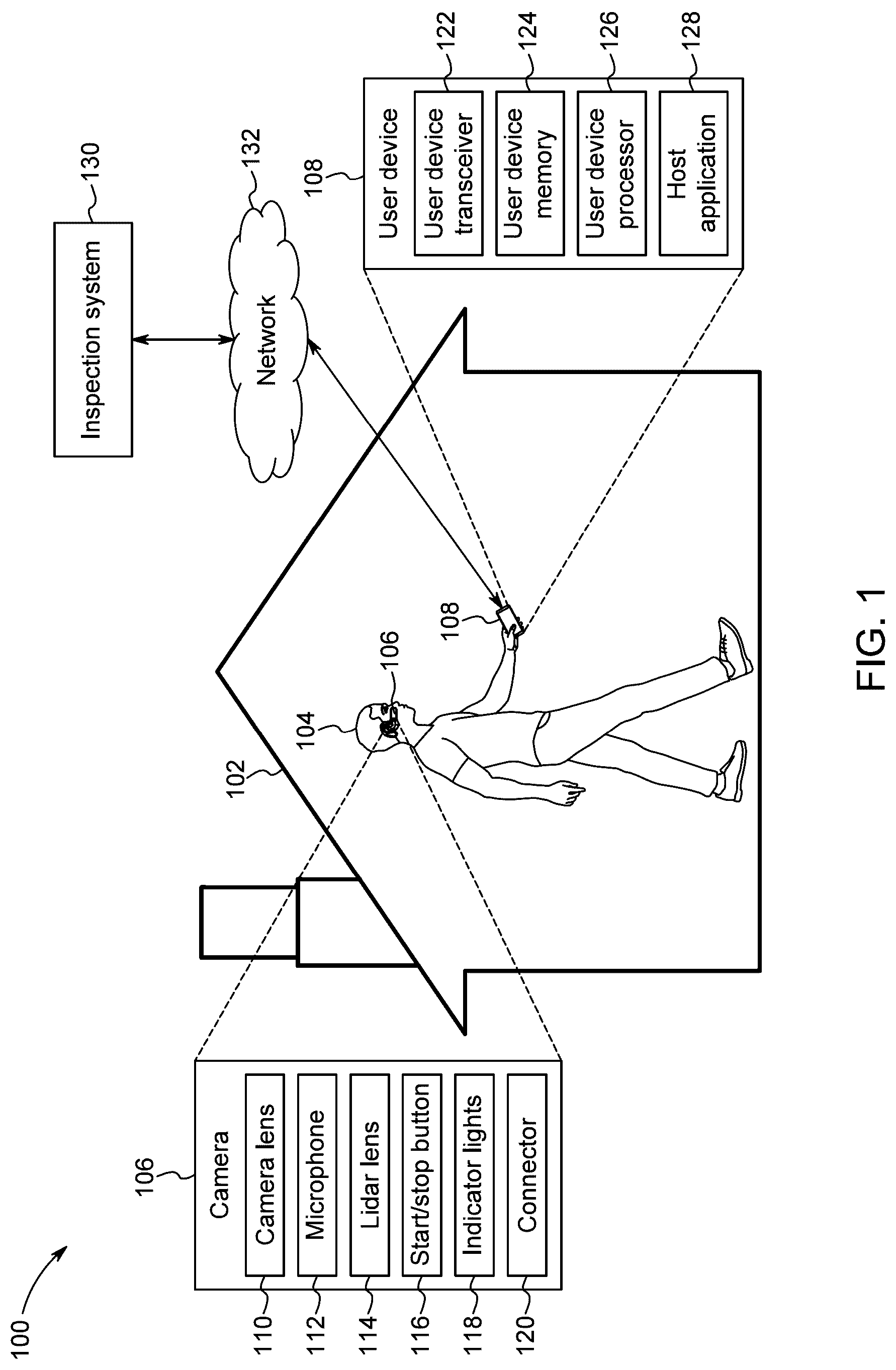 Patent US12488407 Figure 1 – Artificial intelligence inspection system and method