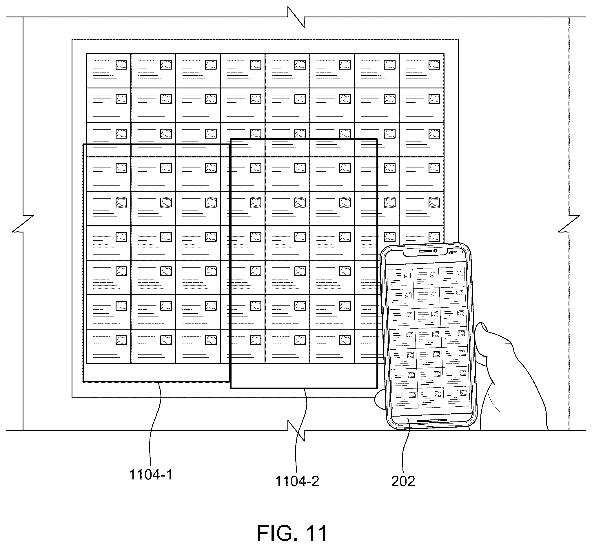 Patent US12488473 Figure 10 – Multi-barcode detection in a real scene using interface enhancement based on user input