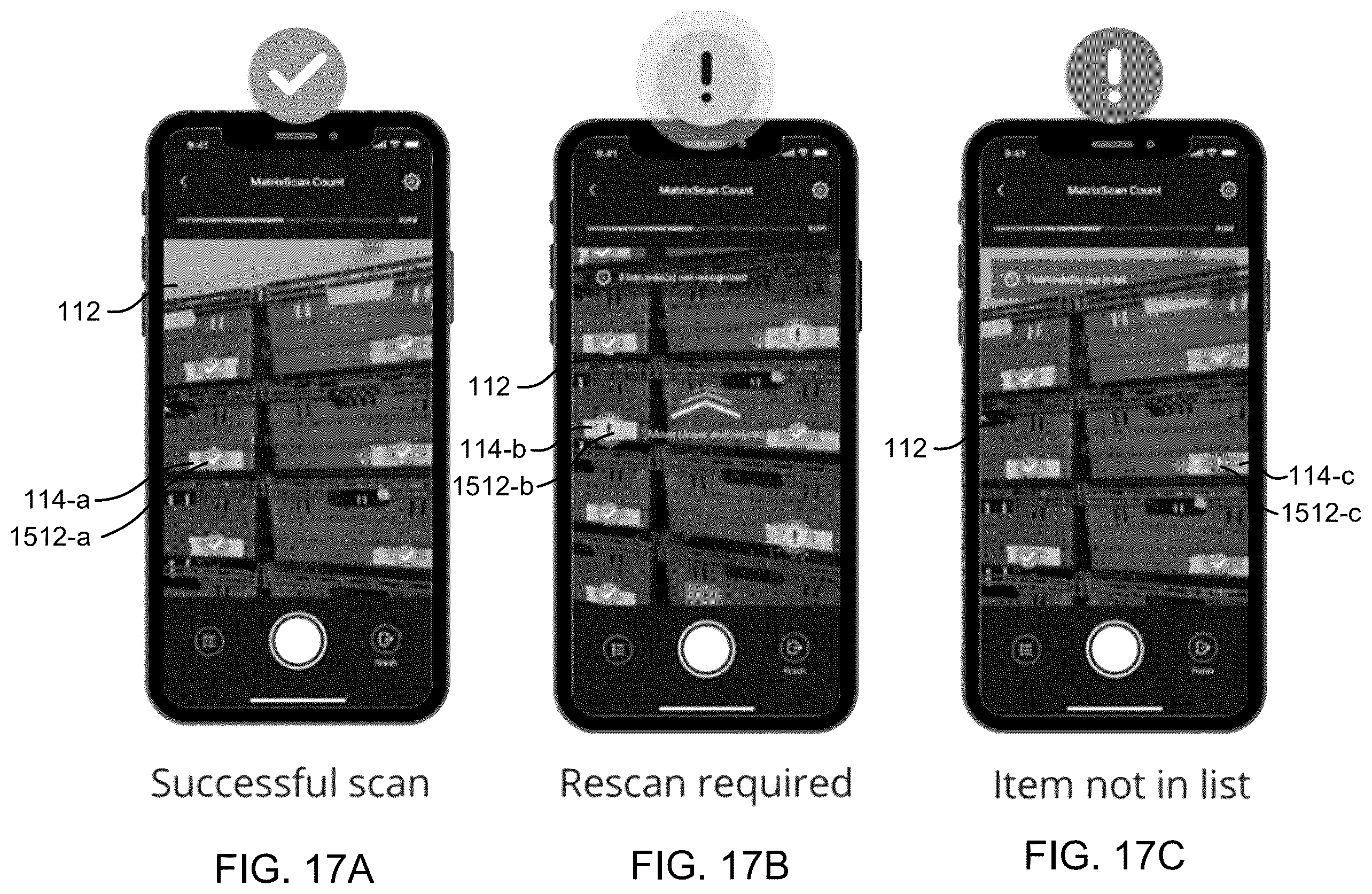 Patent US12488473 Figure 16 – Multi-barcode detection in a real scene using interface enhancement based on user input