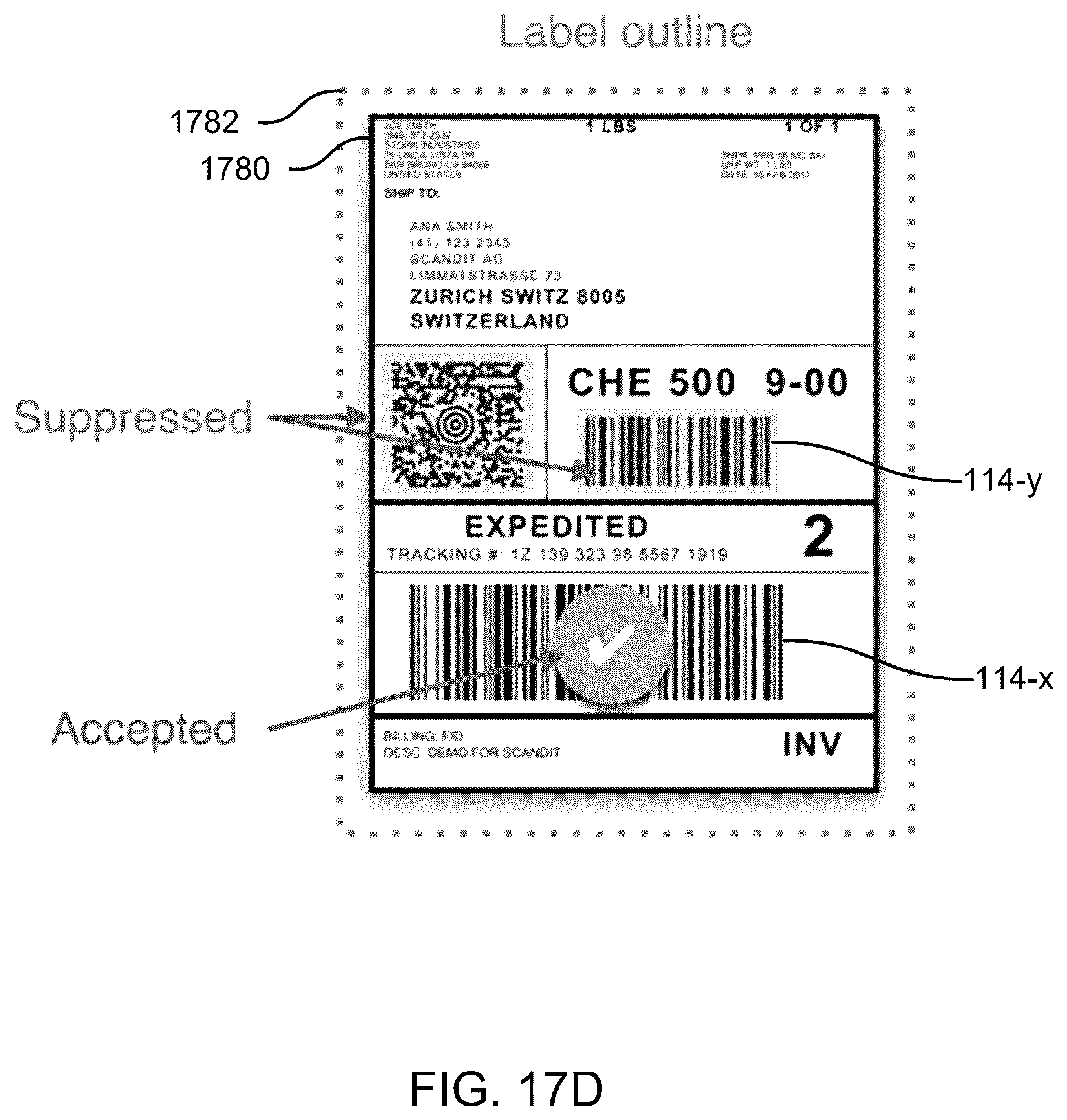 Patent US12488473 Figure 17 – Multi-barcode detection in a real scene using interface enhancement based on user input
