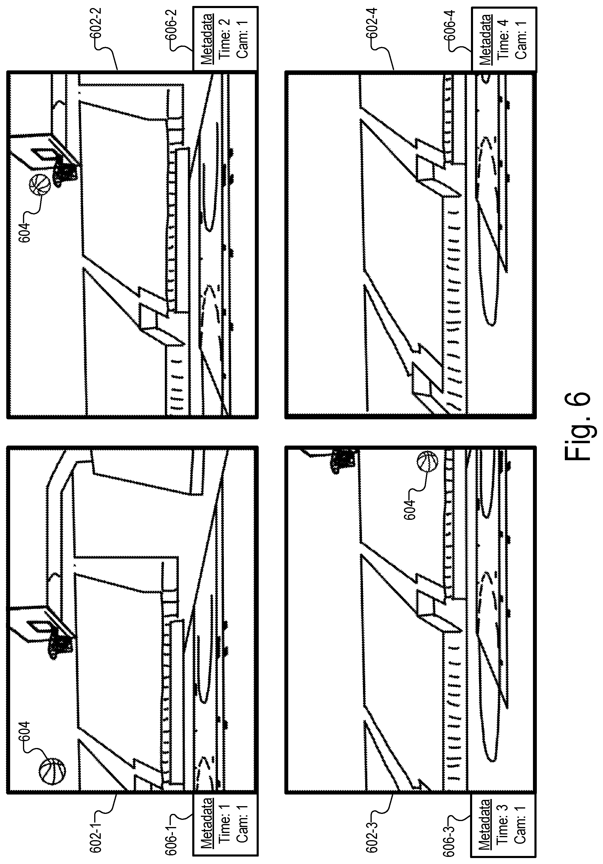 Patent US12488502 Figure 6 – Methods and systems for camera calibration based on apparent movement of image content at a scene