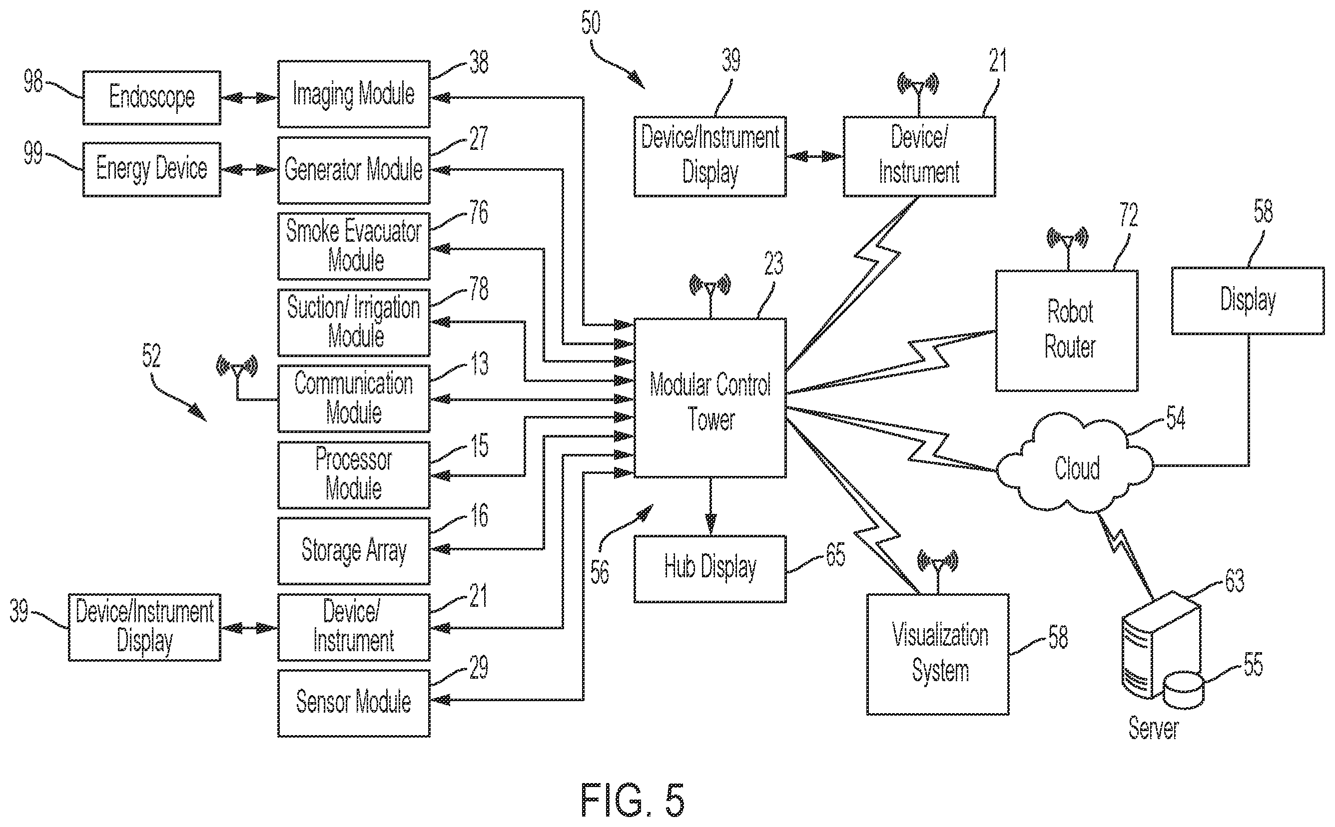 Patent US12488512 Figure 5 – Utilizing contextual parameters of one or more surgical devices to predict a frequency interval for displaying surgical information