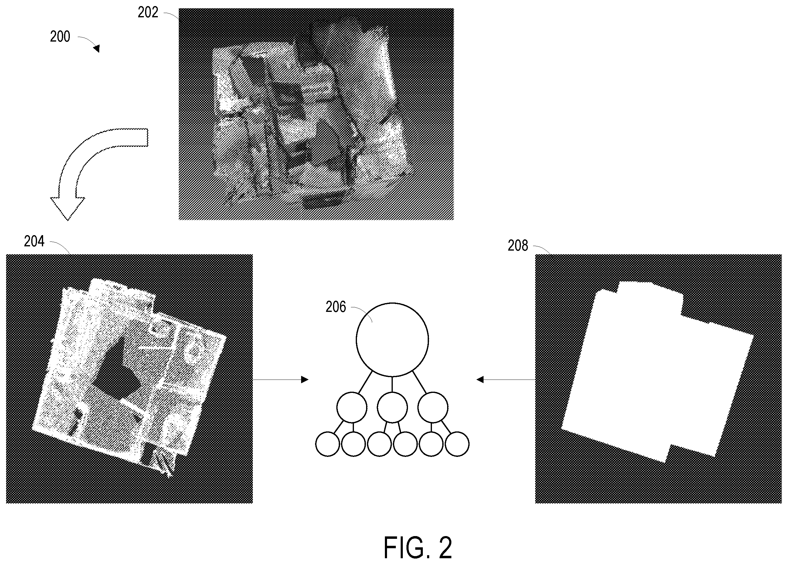 Patent US12488537 Figure 2 – Machine learning training and layout estimation