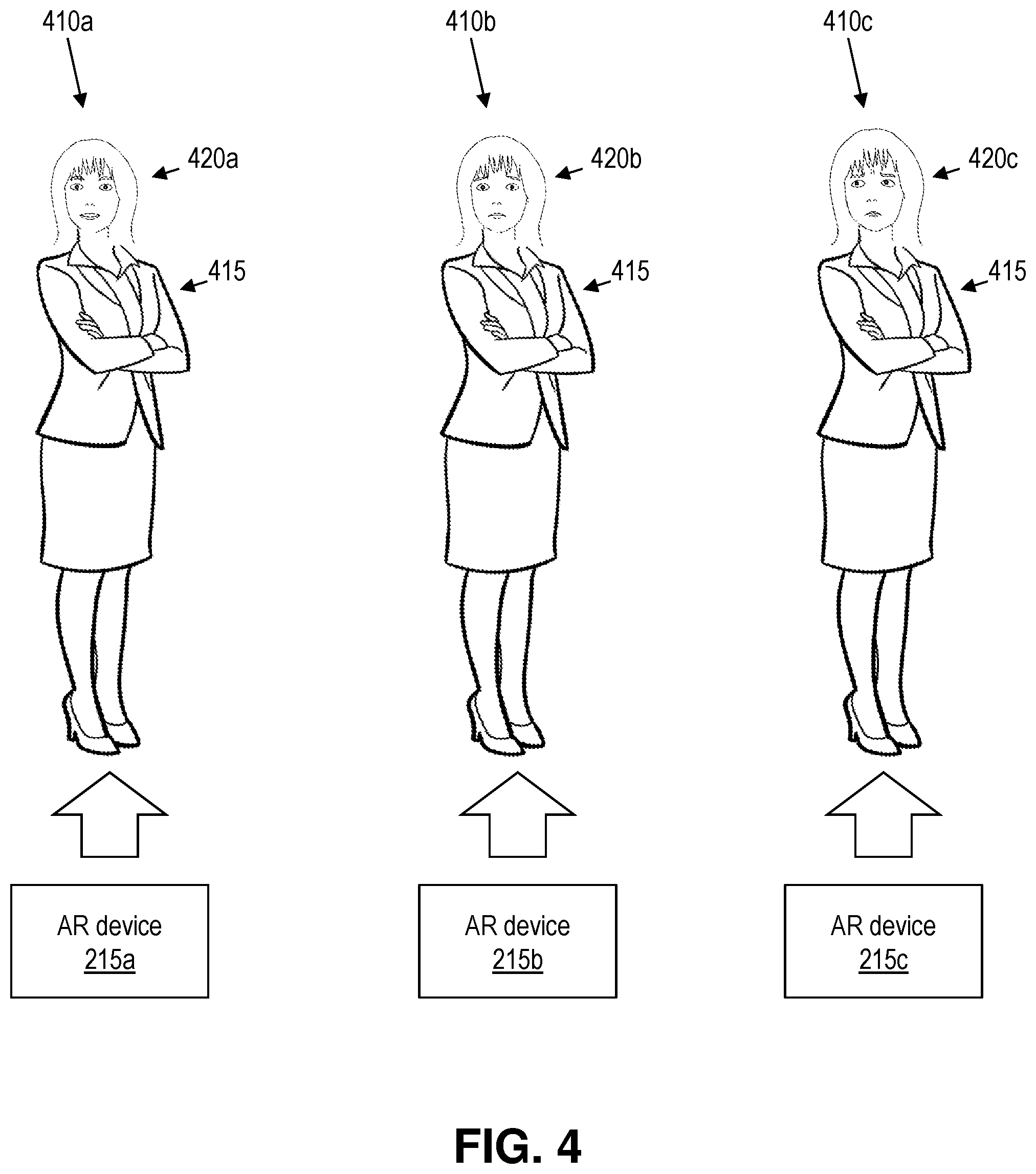 Patent US12488543 Figure 4 – Distributed rendering of digital objects in augmented reality environments