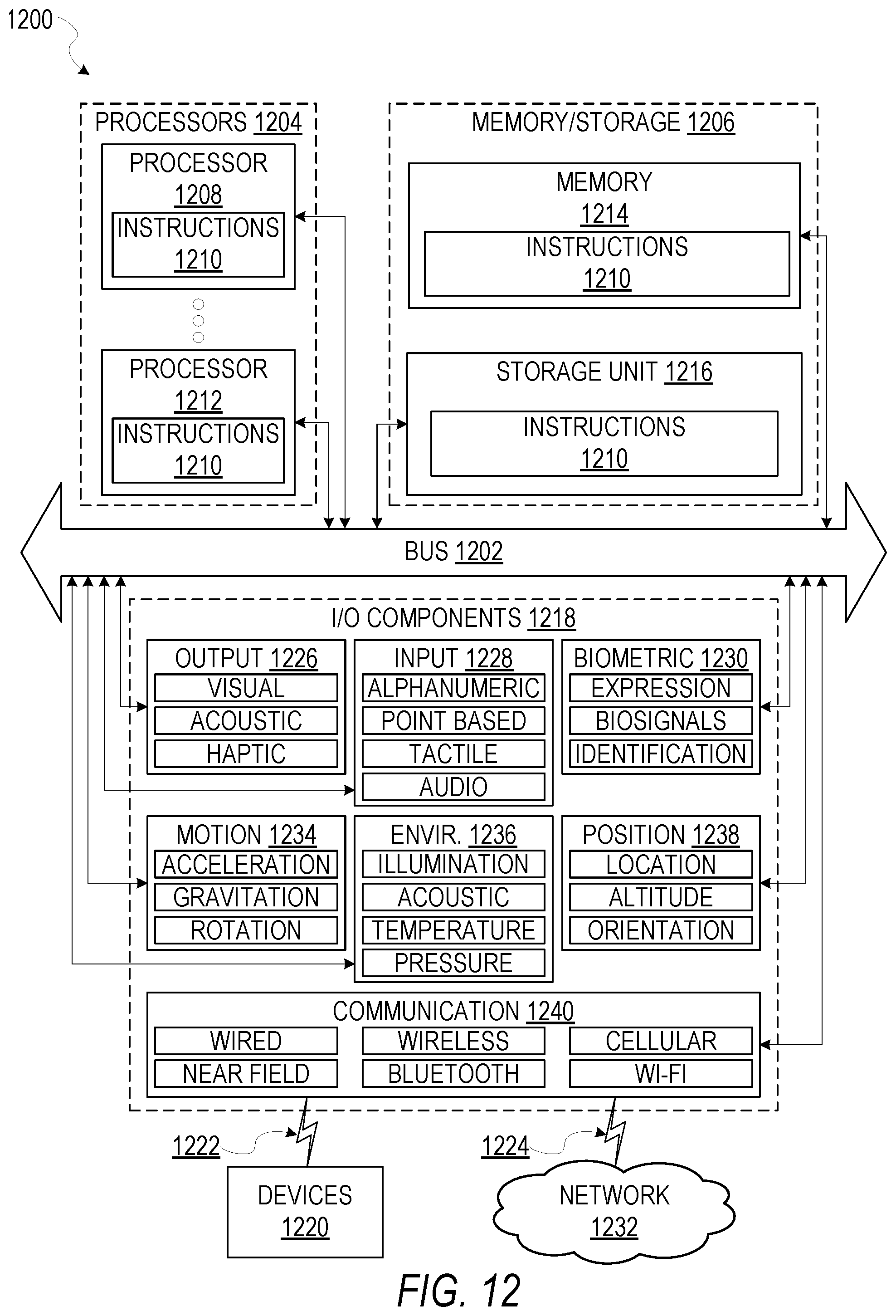 Patent US12488548 Figure 12 – Context-based virtual object rendering